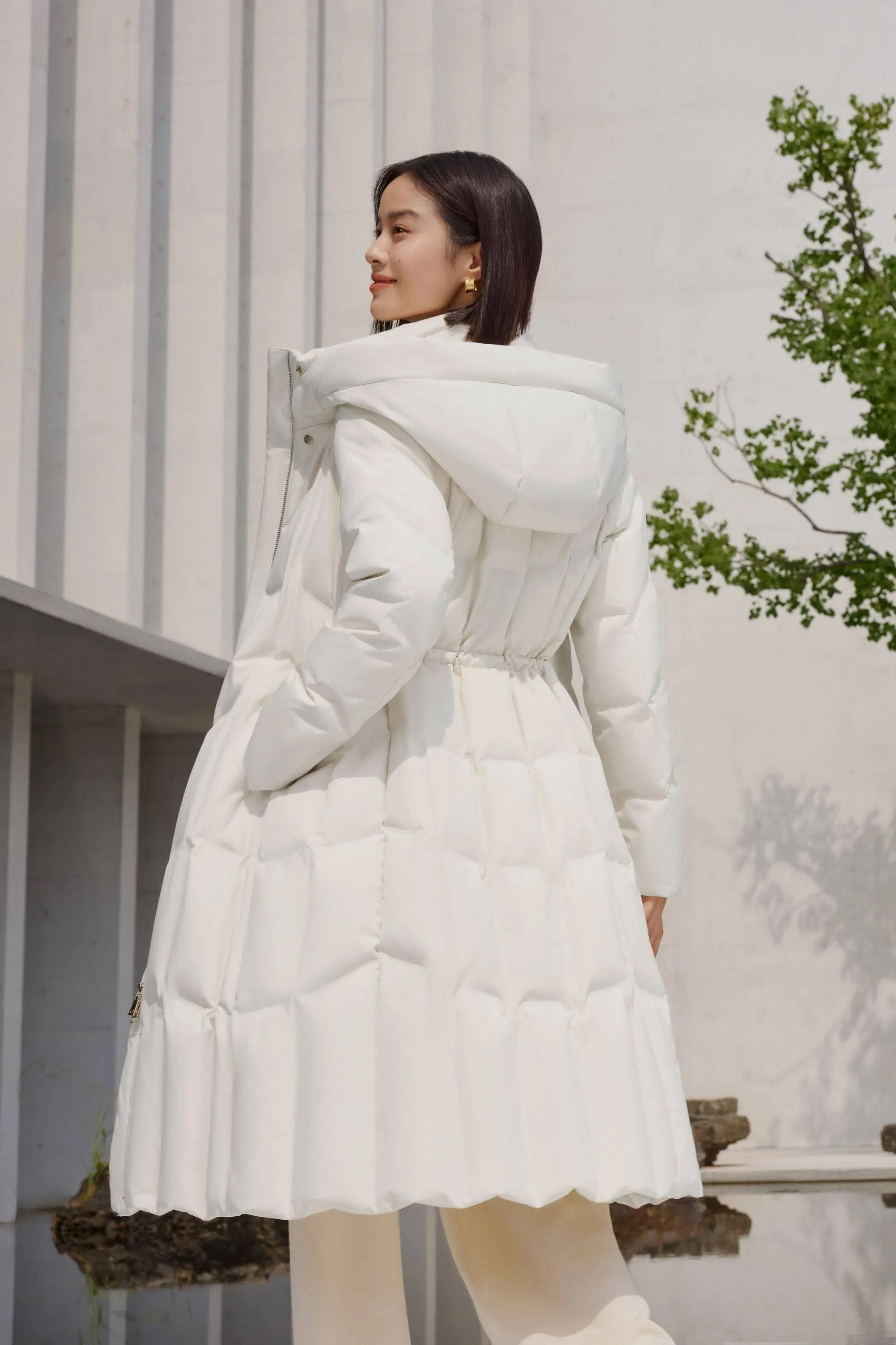 Women's Long Goose Down Coat With Elasticated Waist sold by Bosideng product image thumbnail 2