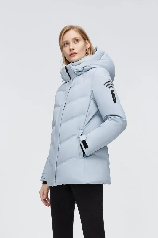 GORE-TEX® Detachable Hood Goose Down Coat sold by Bosideng