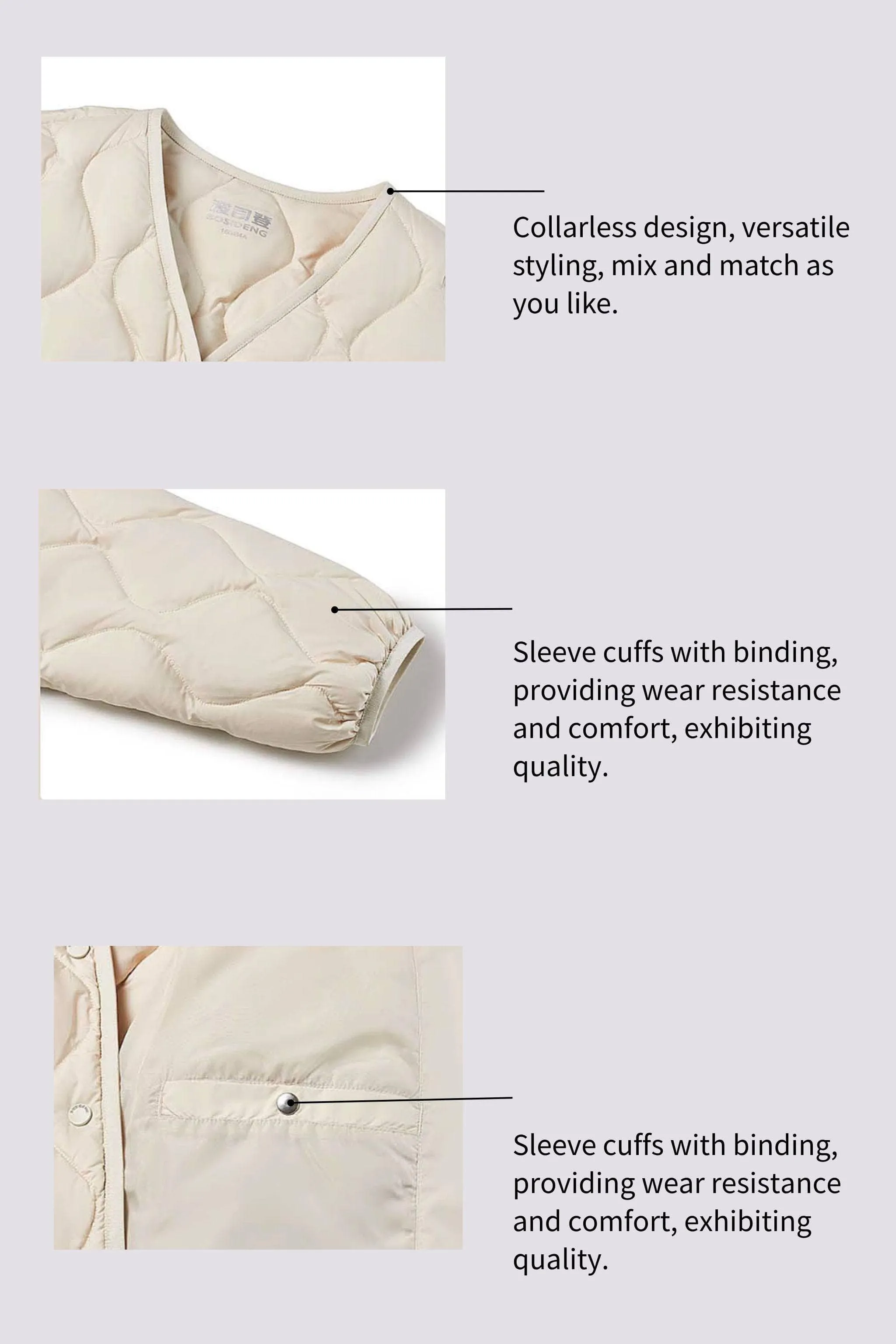 Women's Quilted Lightweight Down Jacket sold by Bosideng product image thumbnail 4