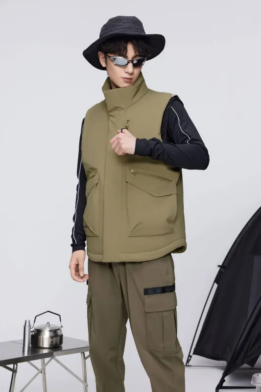 Classic Standing Collar Down Gilet 5270 sold by Bosideng