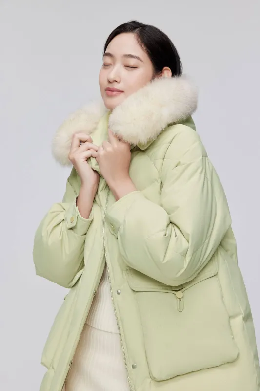 Classic Oversized Down Jacket with Fur 5268 sold by Bosideng