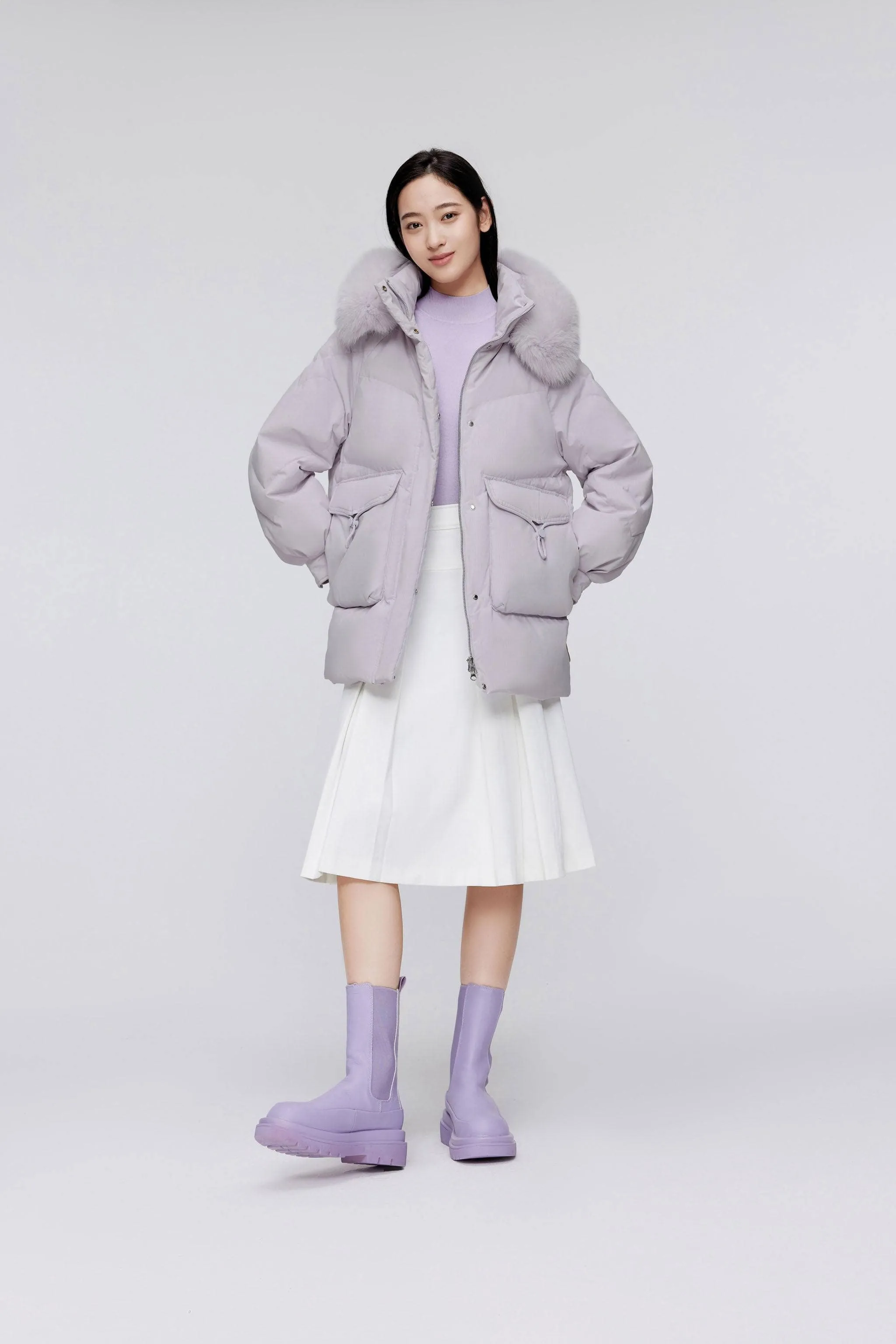 Classic Oversized Down Jacket with Fur 5268 sold by Bosideng product image thumbnail 5