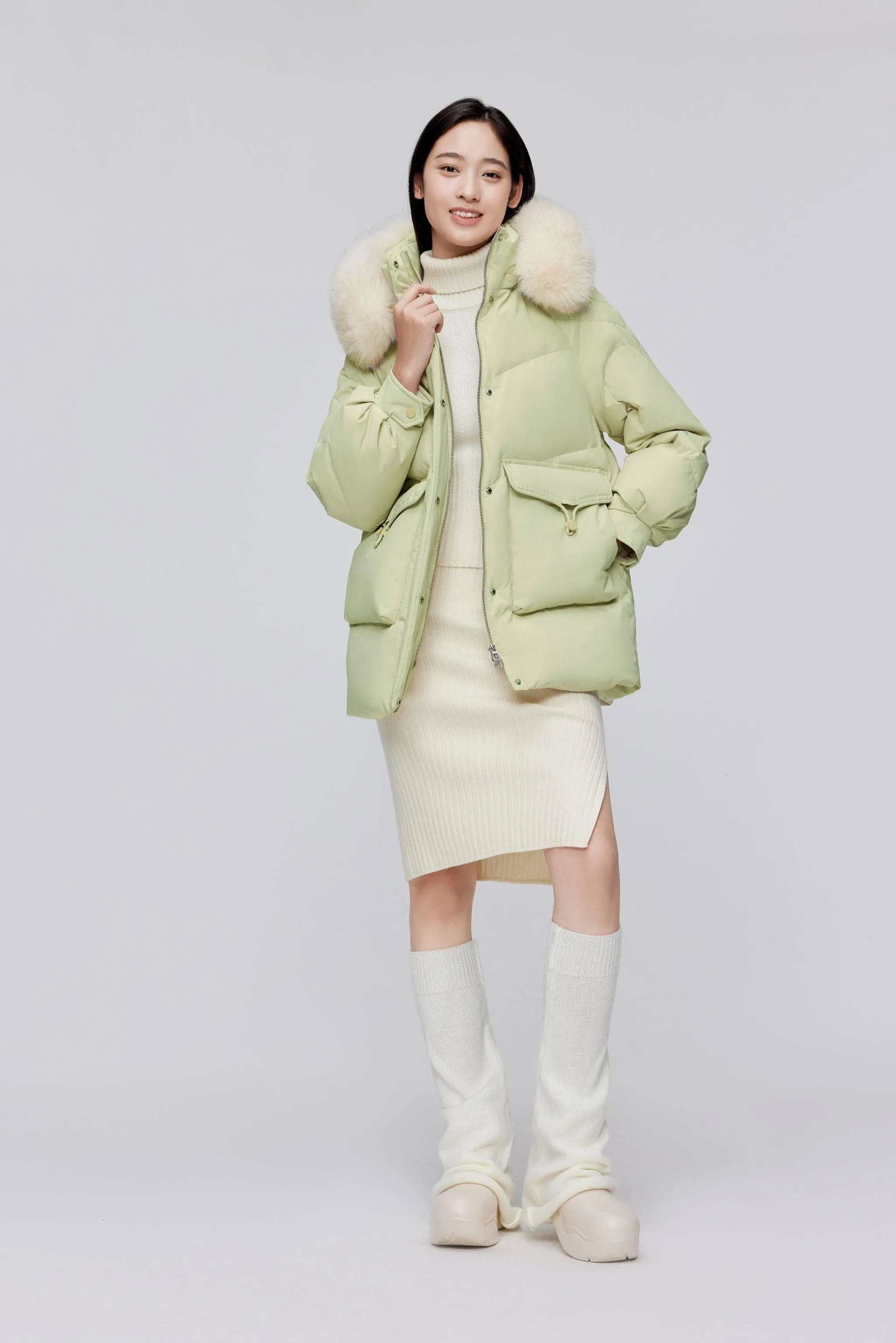 Classic Oversized Down Jacket with Fur 5268 sold by Bosideng product image thumbnail 3