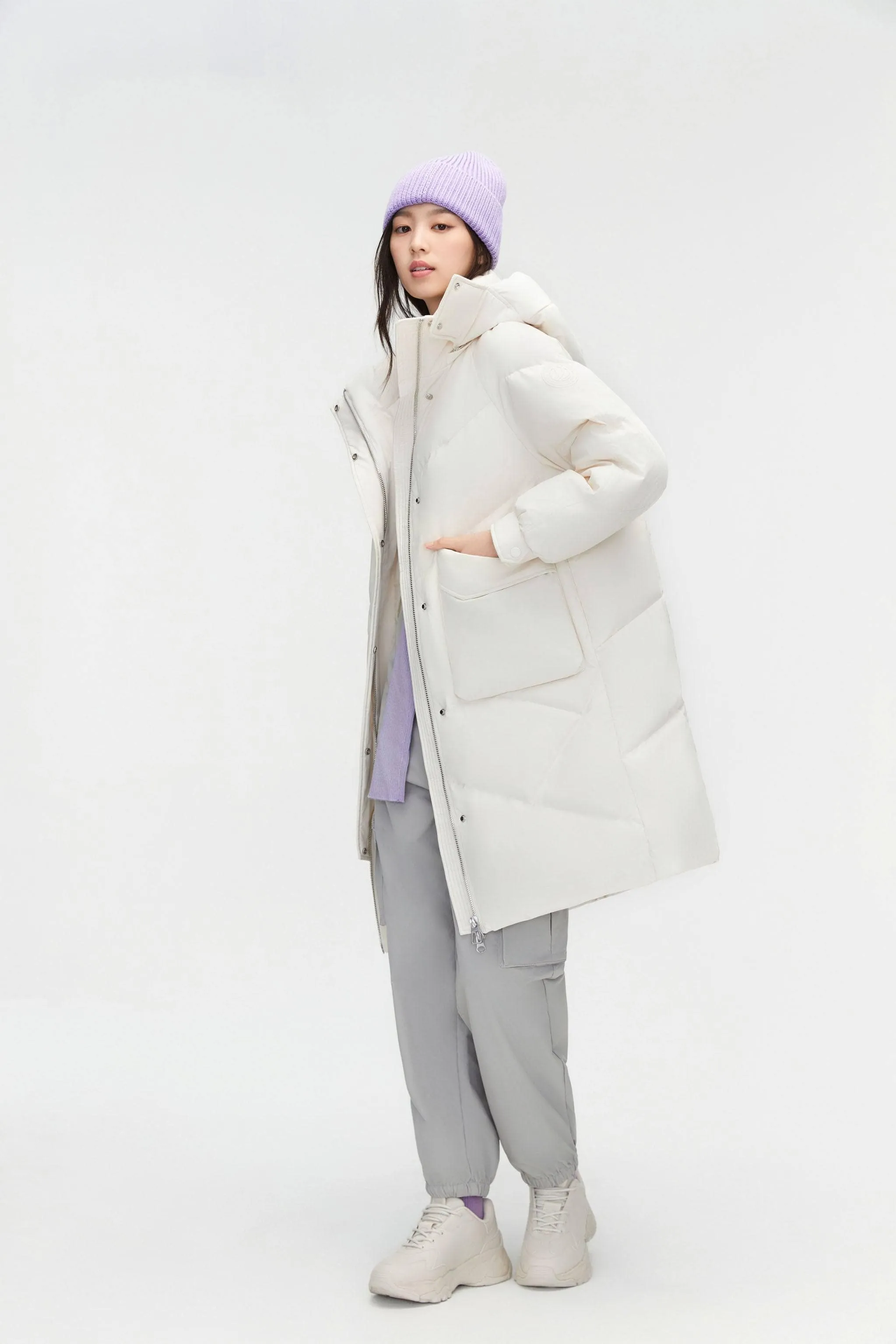 Women's Classic Down Coat with Hood 5252 sold by Bosideng product image thumbnail 2