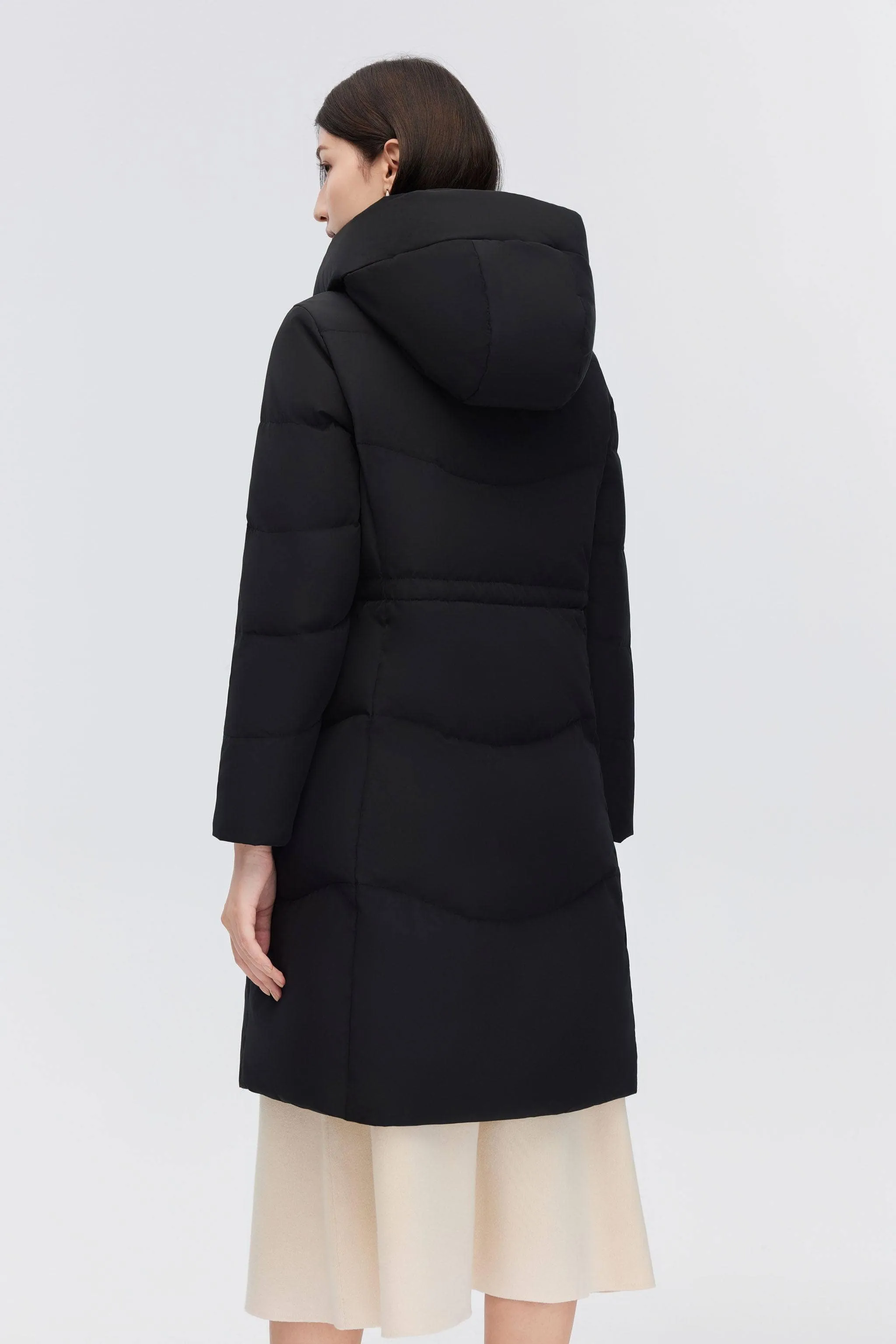 Women's Classic Business Knee Length Goose Down Coat sold by Bosideng product image thumbnail 4