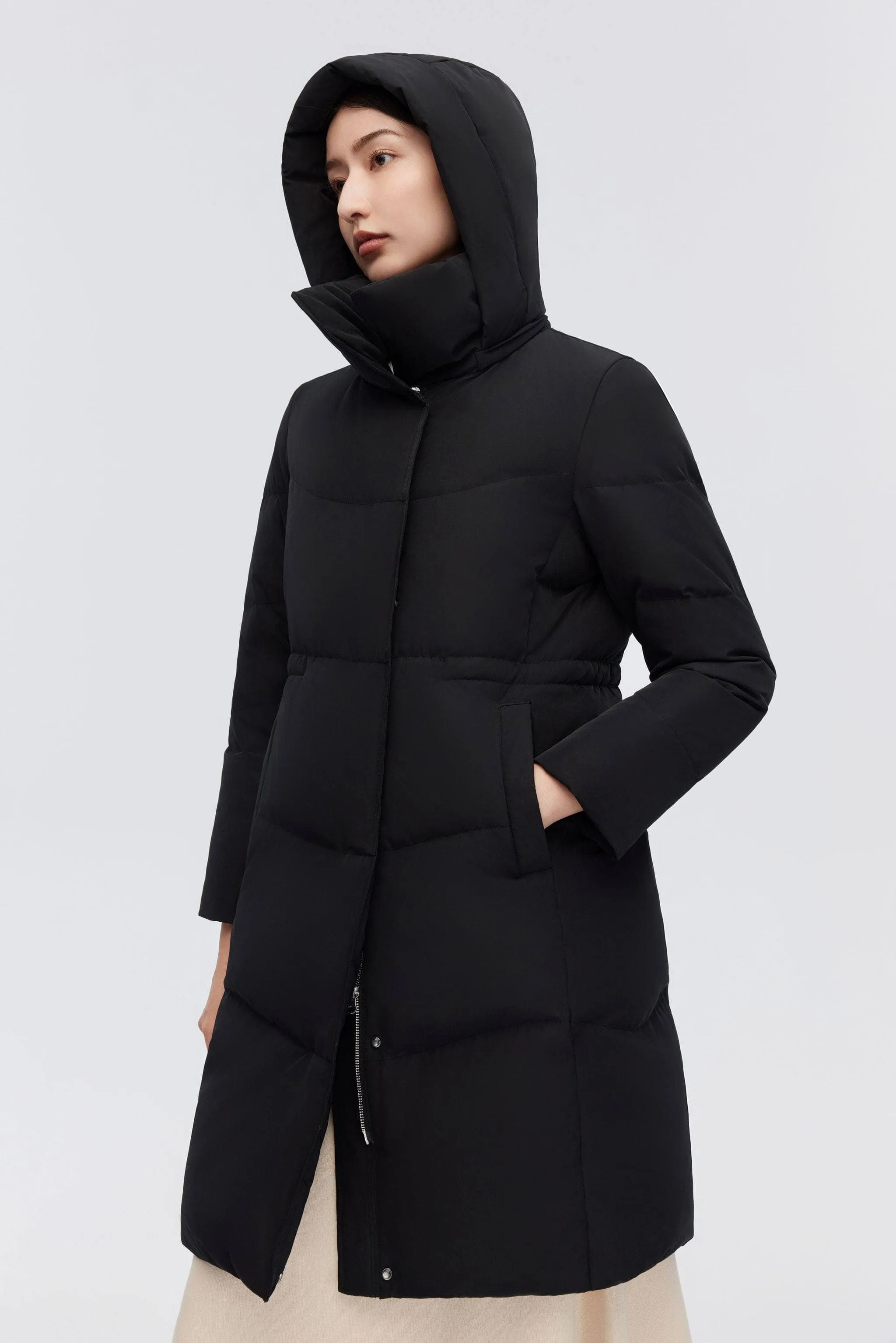 Women's Classic Business Knee Length Goose Down Coat sold by Bosideng