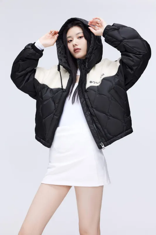 Drop Shoulder Lambwool Down Coat sold by Bosideng