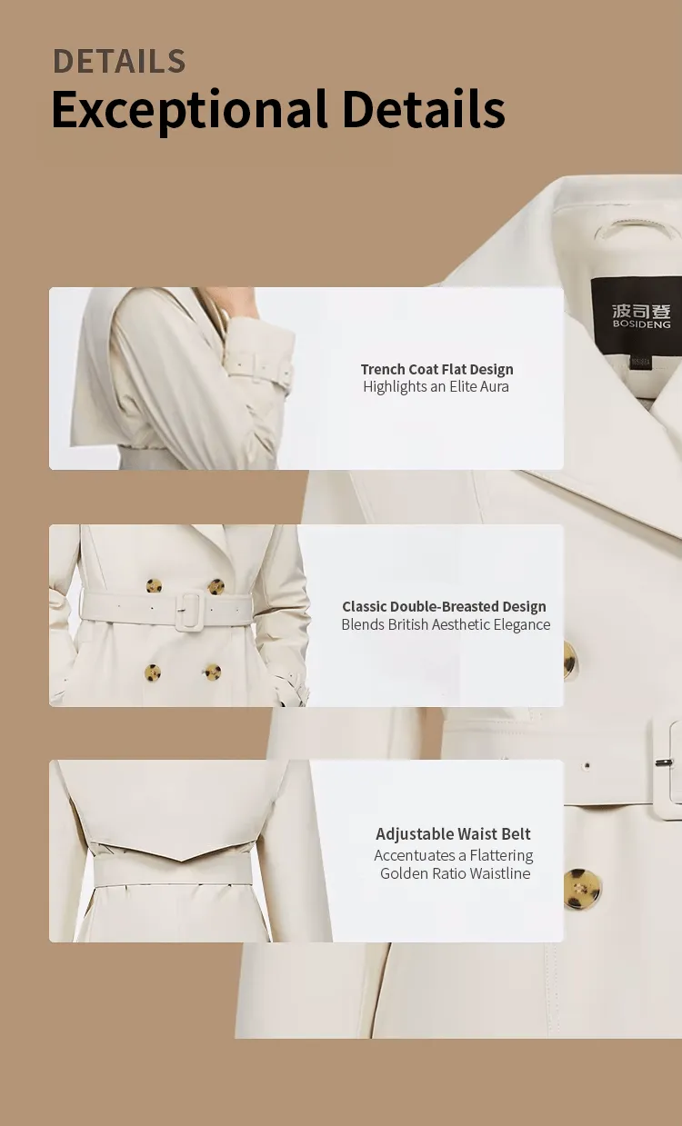 Full Length Detachable Goose Down Trench Coat sold by Bosideng product image thumbnail 4