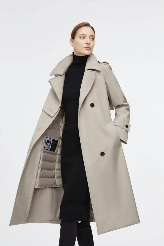 Full Length Detachable Goose Down Trench Coat sold by Bosideng