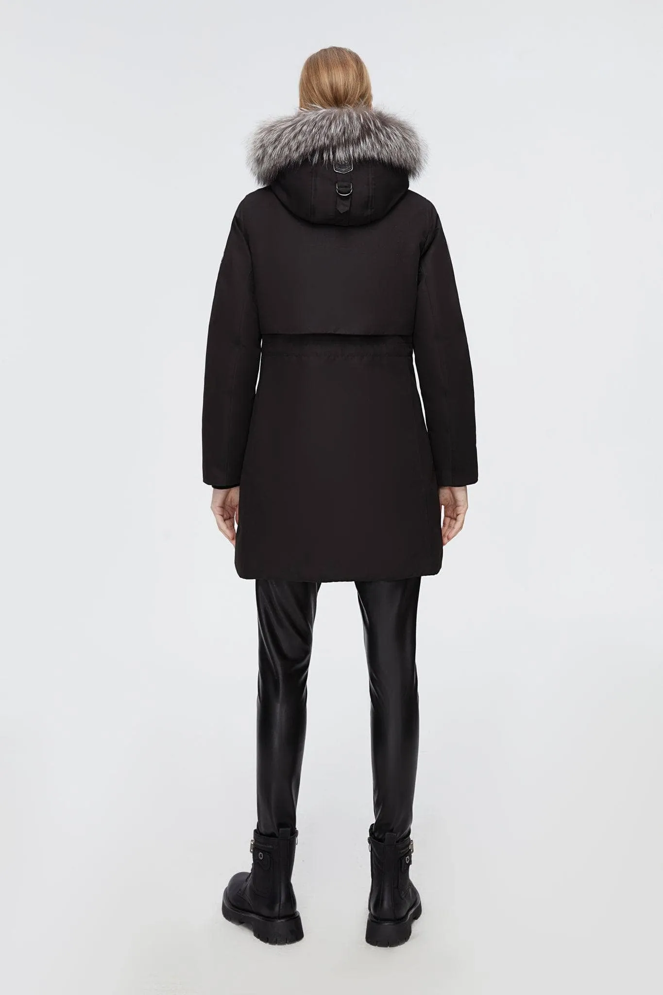 Mid-Length Goose Down Trench With Fur sold by Bosideng product image thumbnail 3