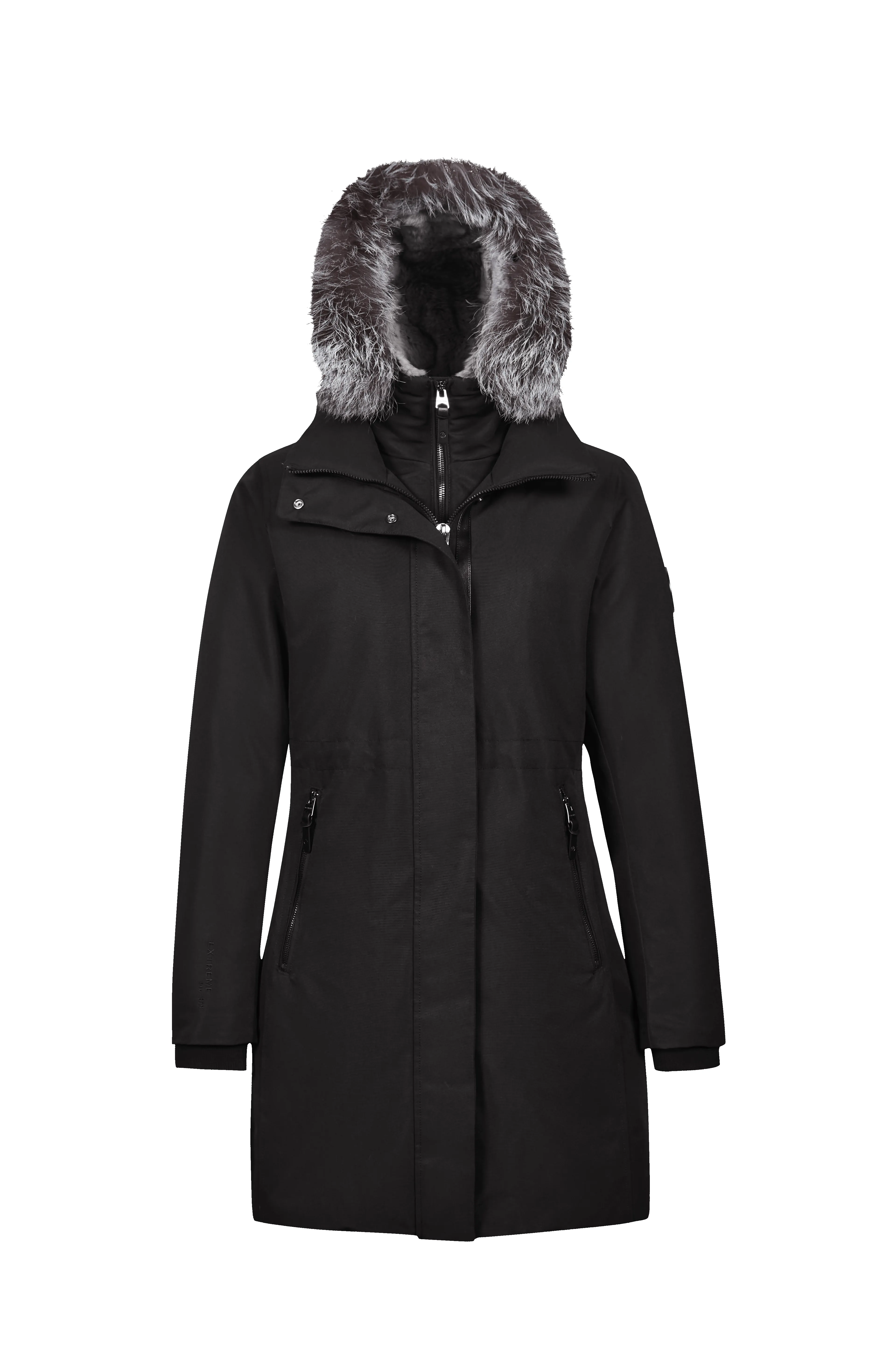 Mid-Length Goose Down Trench With Fur sold by Bosideng product image thumbnail 4