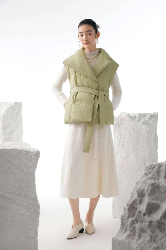 Women's Eastern Aesthetic Goose Down Gilet sold by Bosideng