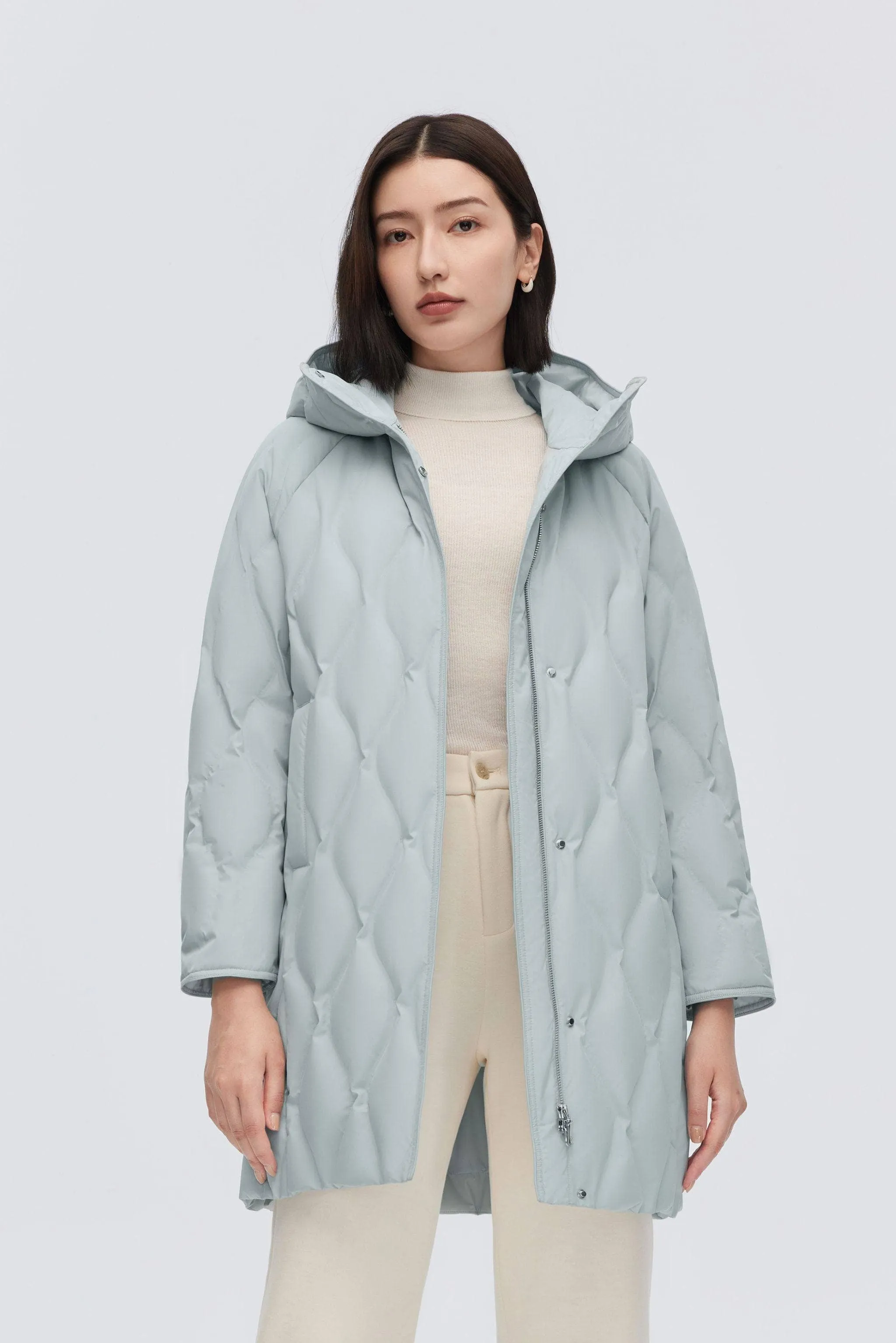 Women's Classic Business Thigh Length Goose Down Coat sold by Bosideng product image thumbnail 2