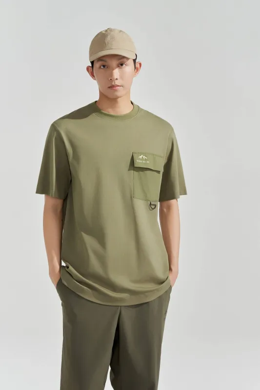 Patch Pocket T-shirt made by Bosideng
