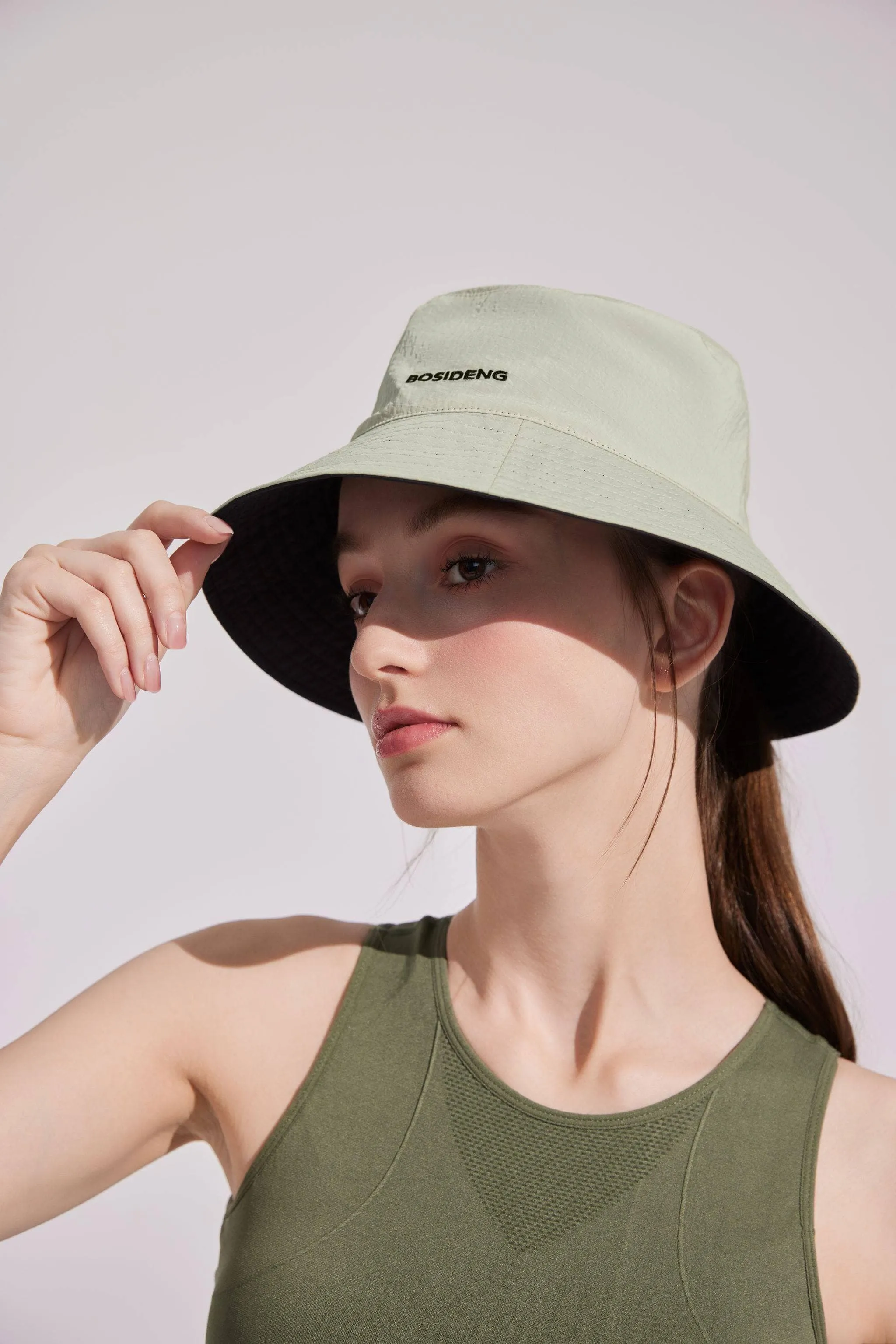 Sun Protection Reversible Bucket Hat sold by Bosideng