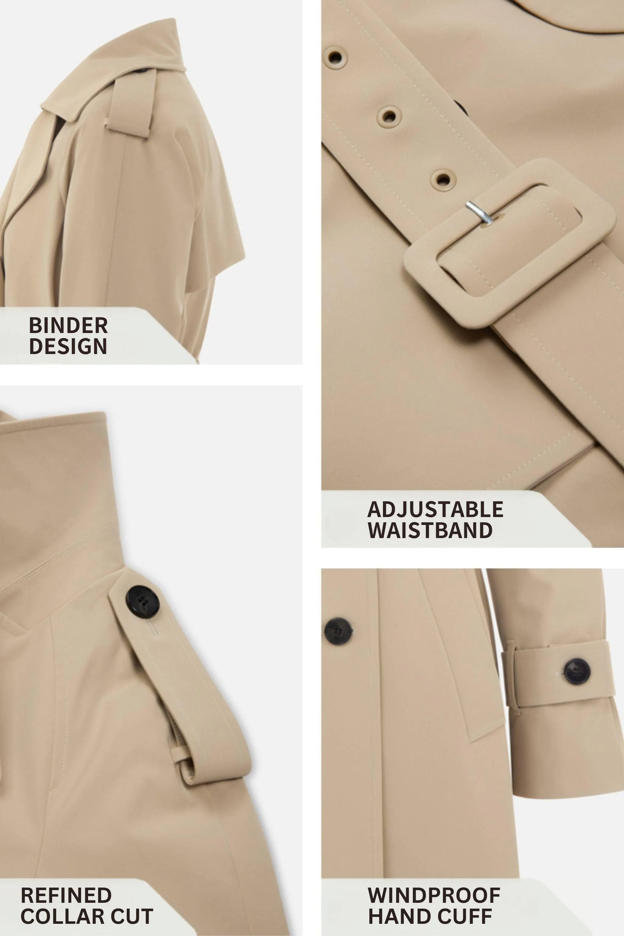 Women’s Double Breasted Short Trench sold by Bosideng product image thumbnail 3