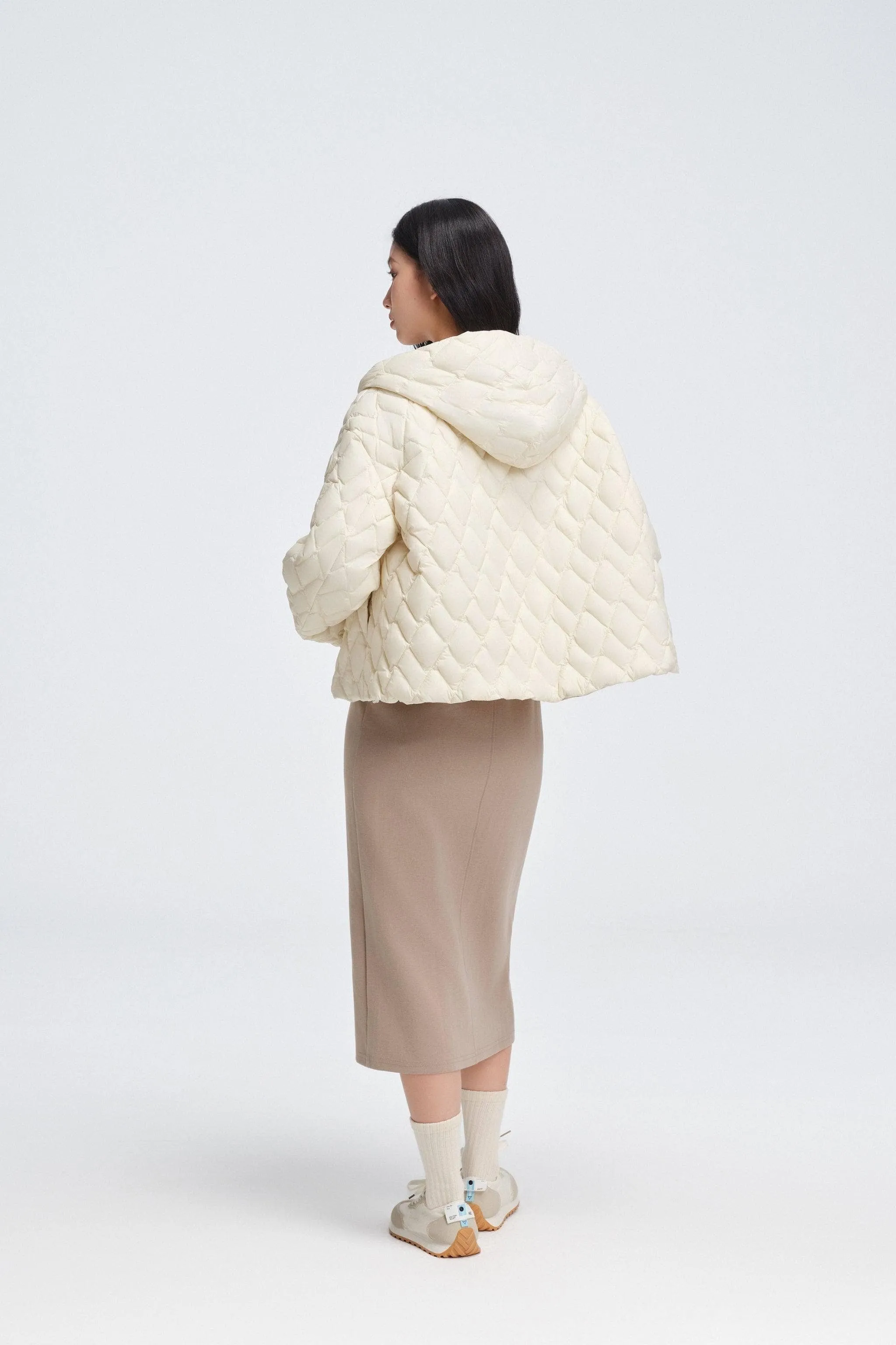 Women's Artist Quilting Down Jacket With Hood sold by Bosideng product image thumbnail 4