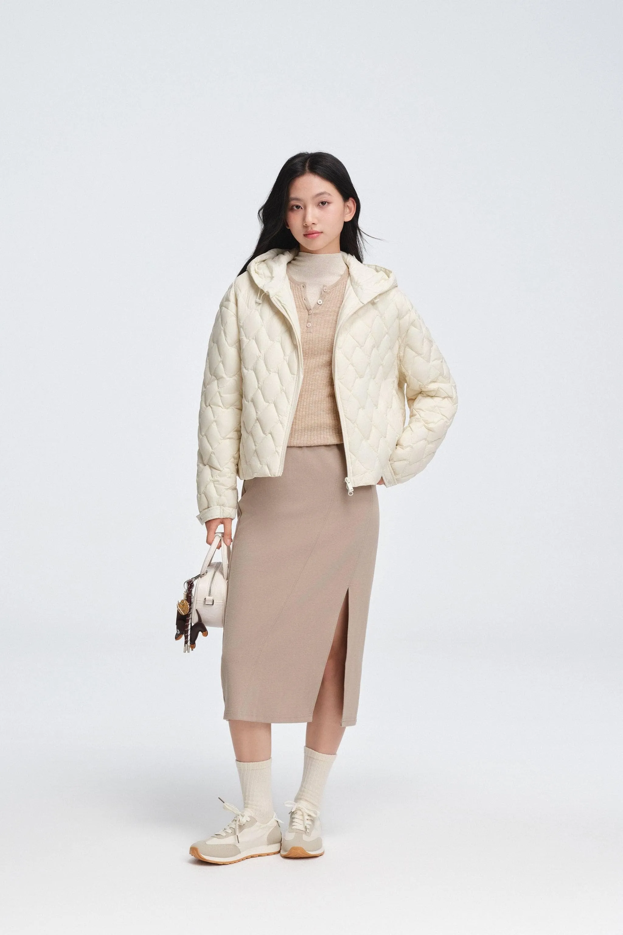 Women's Artist Quilting Down Jacket With Hood sold by Bosideng product image thumbnail 3