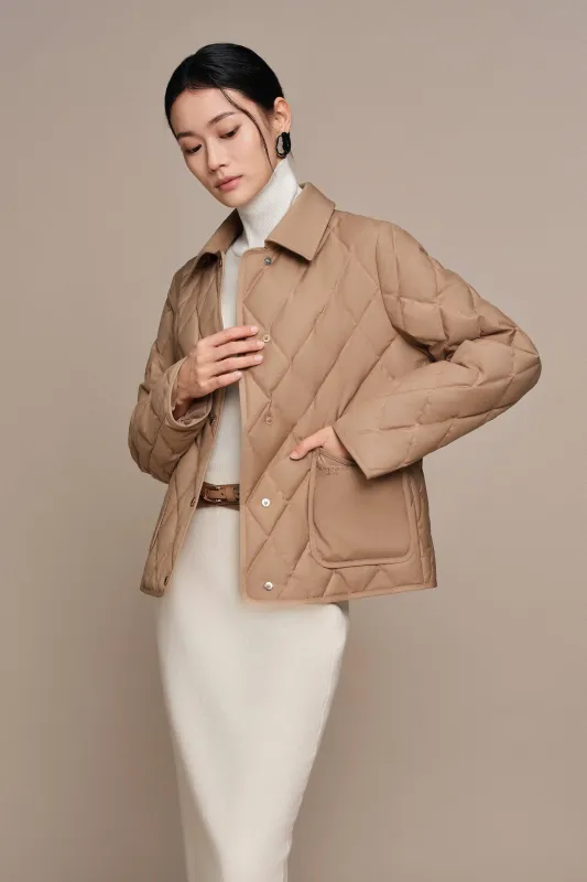 Women's Short Goose Down Quilted Coat sold by Bosideng