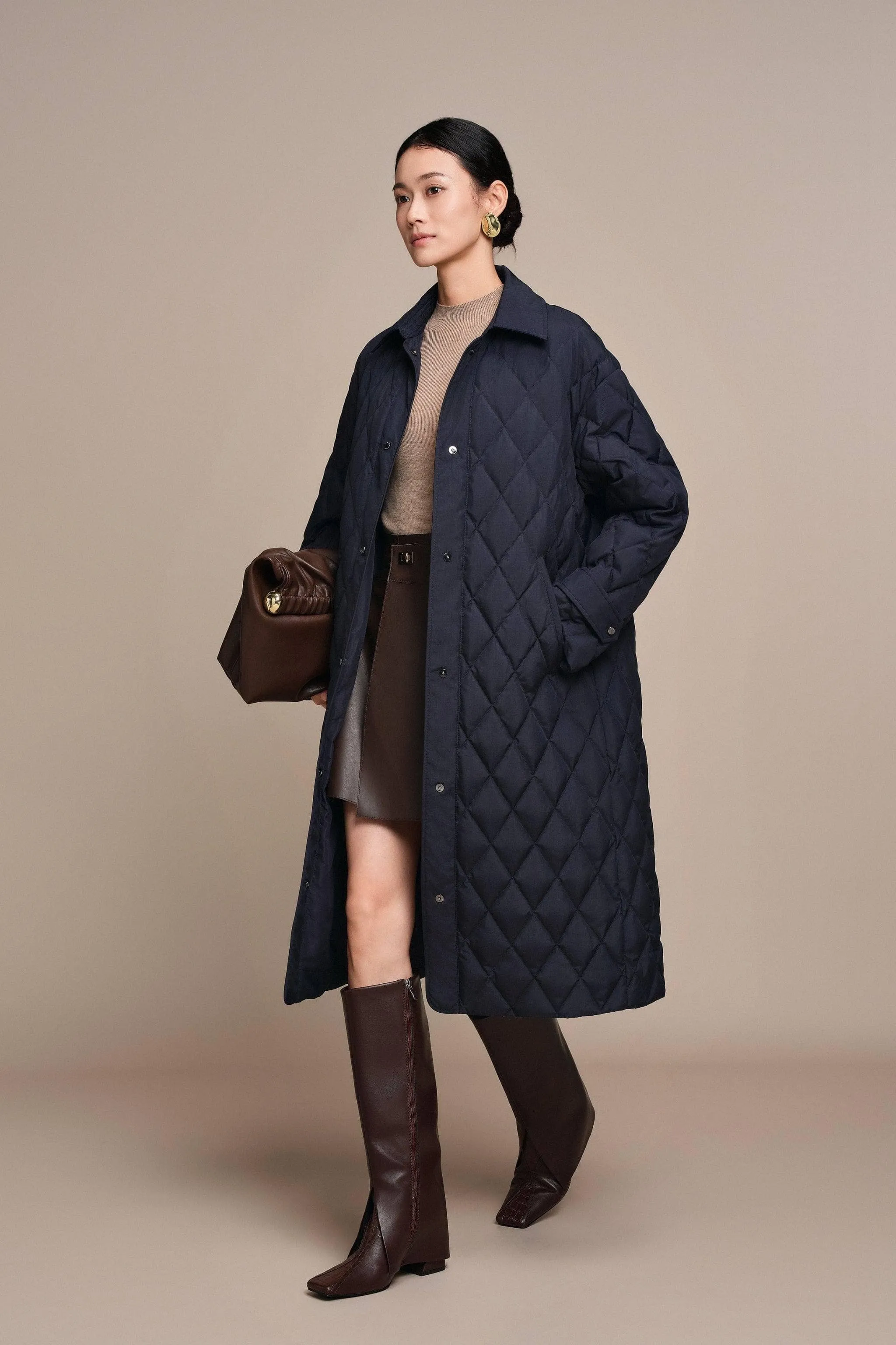 Women's Full Length Goose Down Quilted Jacket sold by Bosideng product image thumbnail 2