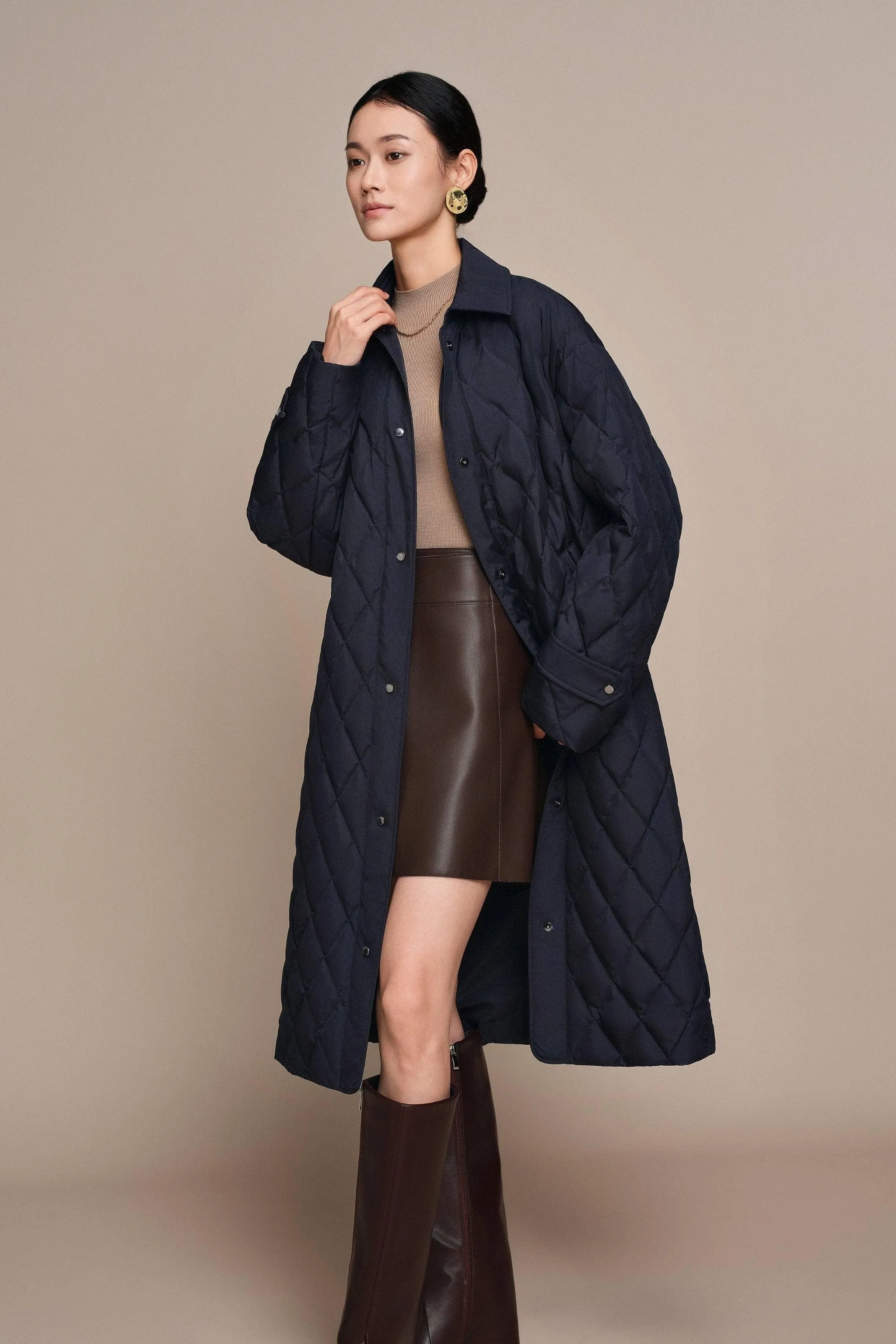 Women's Full Length Goose Down Quilted Jacket sold by Bosideng product image thumbnail 3