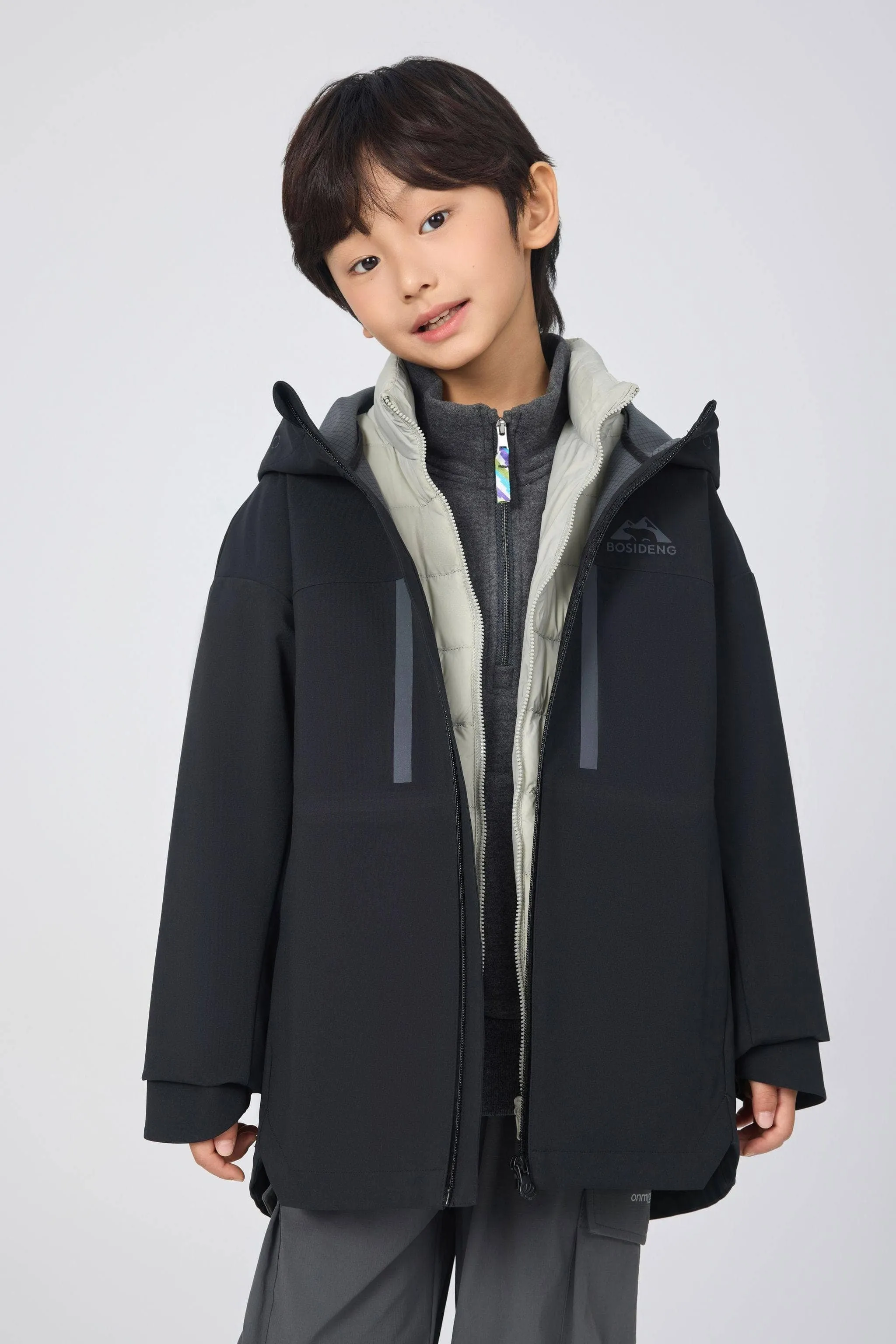 Kid's 3-in-1 All Weather Down Jacket With Hood 1350 sold by Bosideng product image thumbnail 2