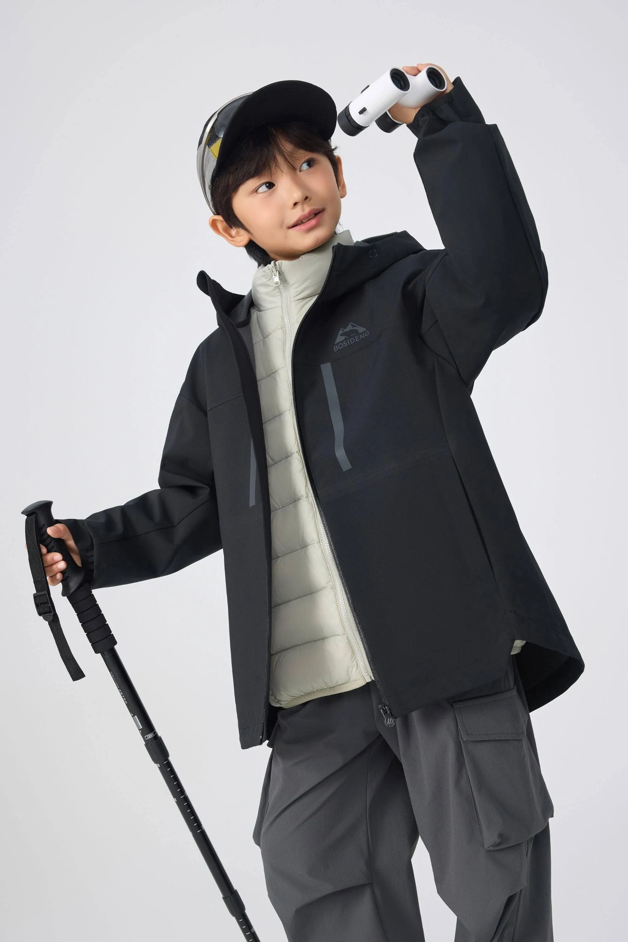 Kid's 3-in-1 All Weather Down Jacket With Hood 1350 sold by Bosideng product image thumbnail 4