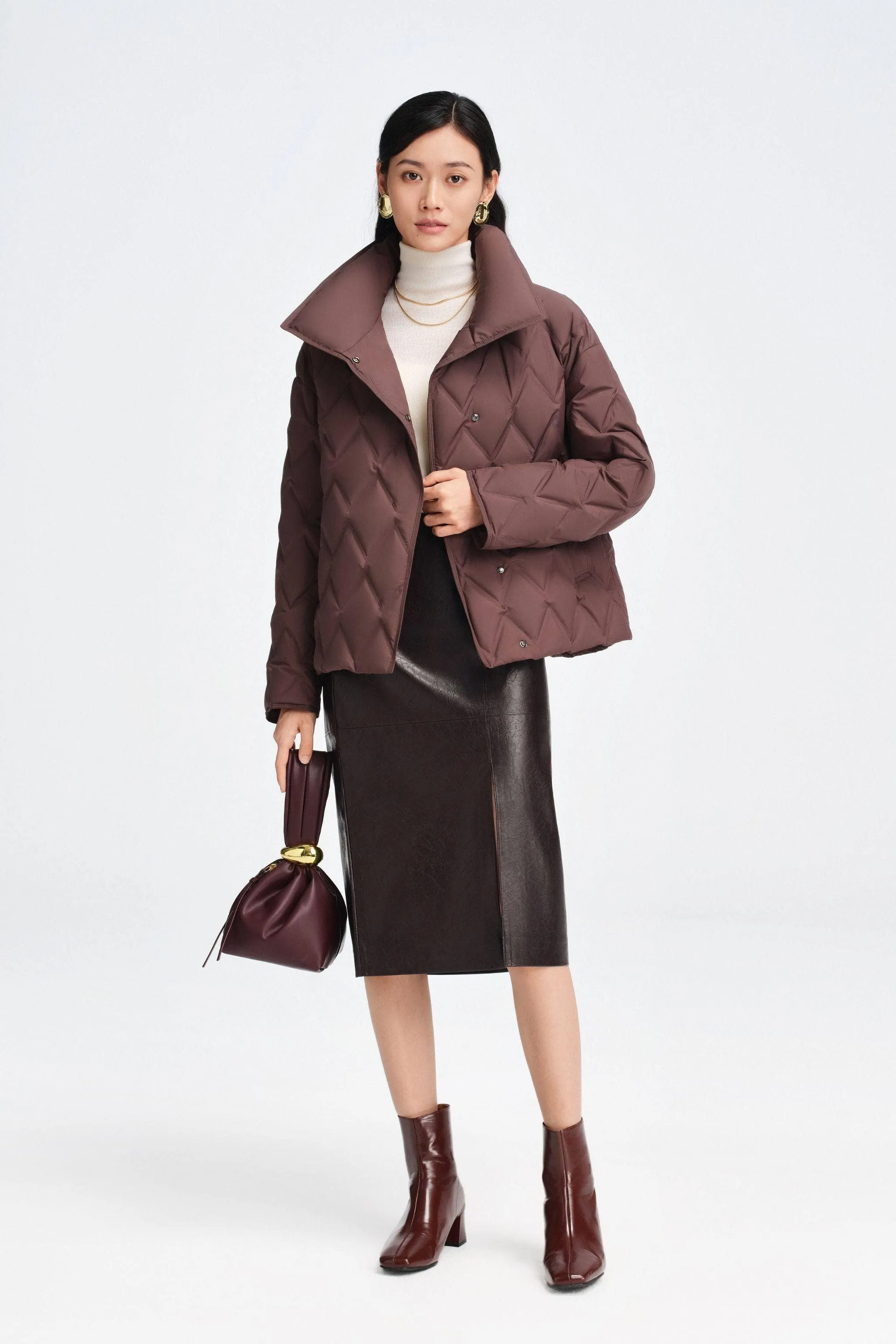 Women's Short length Goose Down Business Jacket sold by Bosideng product image thumbnail 4