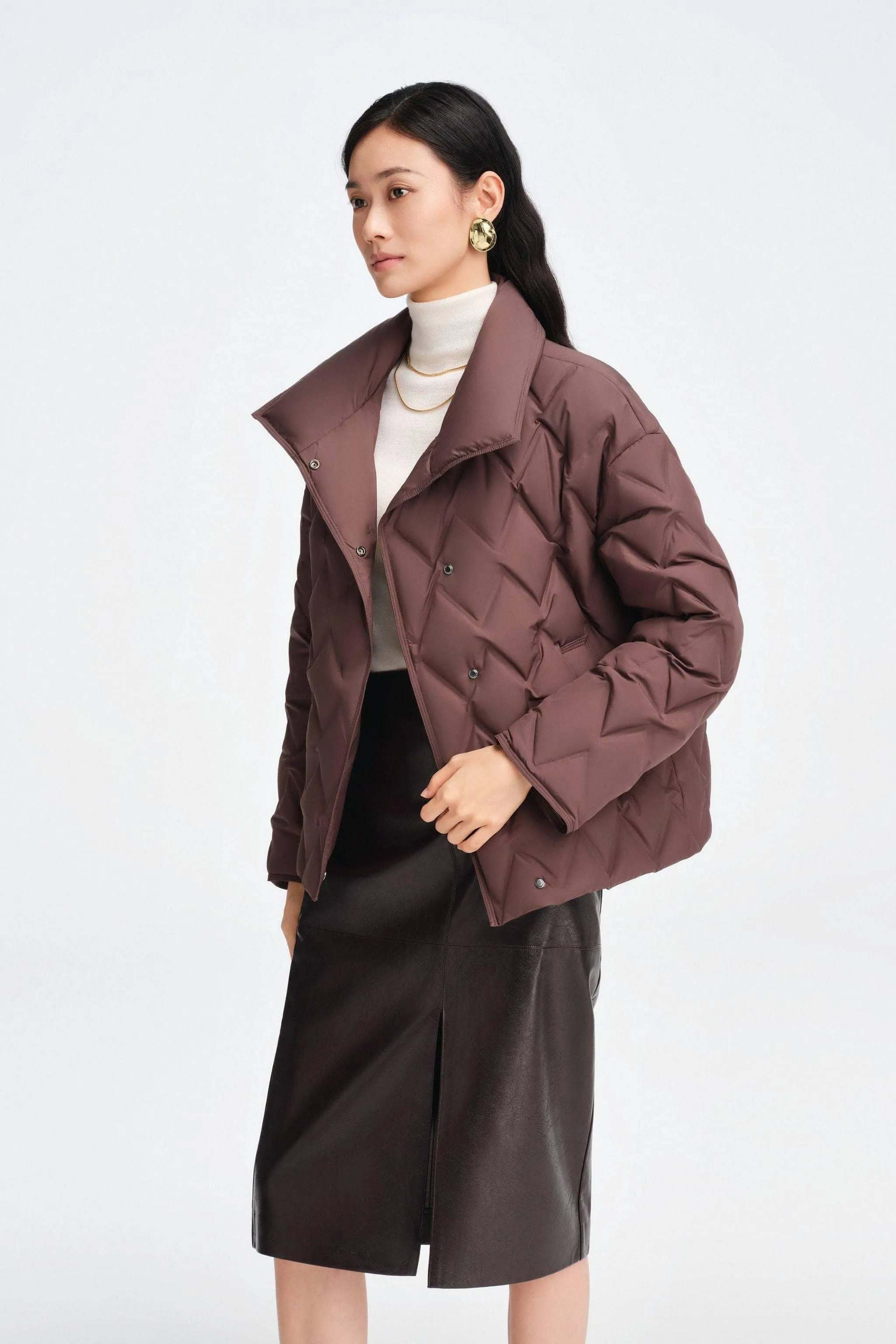 Women's Short length Goose Down Business Jacket sold by Bosideng product image thumbnail 2