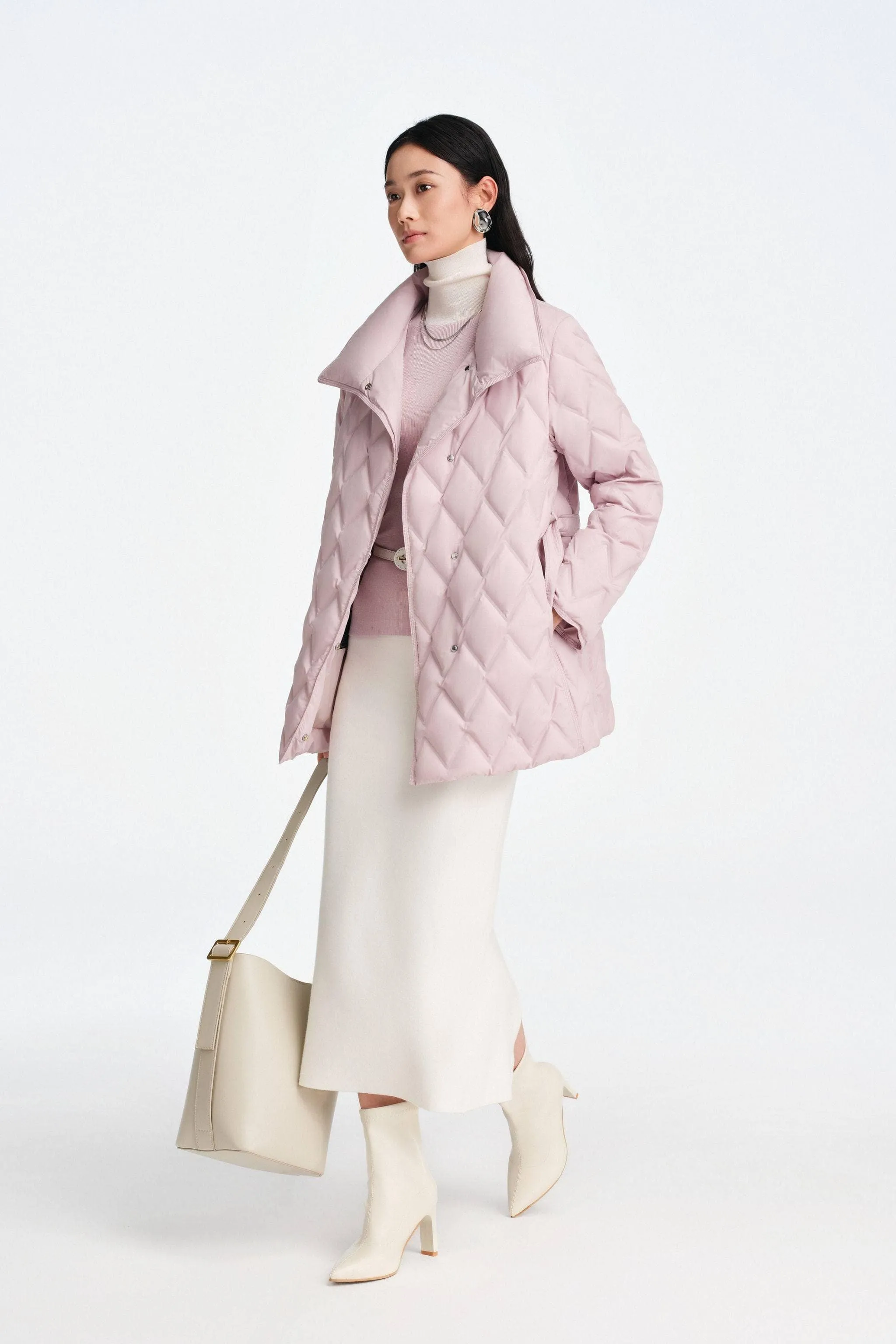 Women's Goose Down Business Jacket With Belt sold by Bosideng product image thumbnail 3