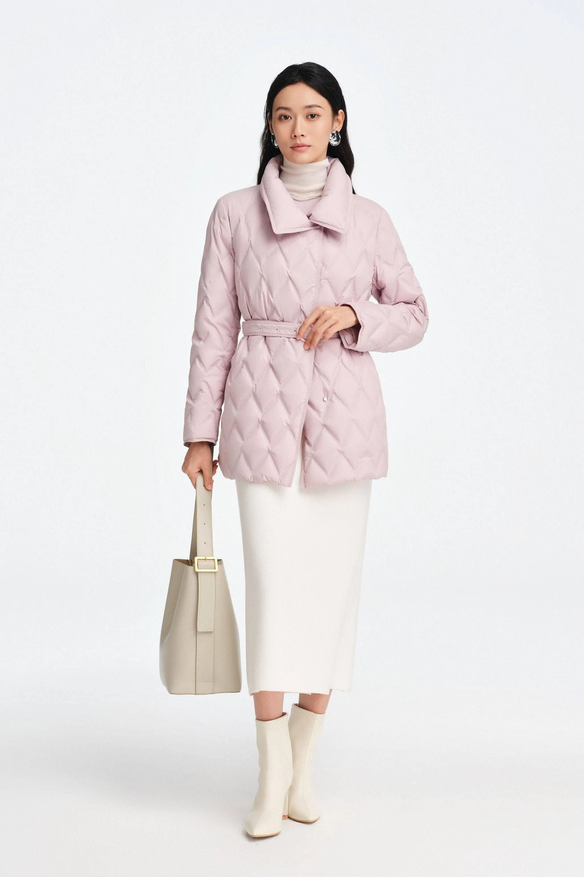 Women's Goose Down Business Jacket With Belt sold by Bosideng product image thumbnail 4