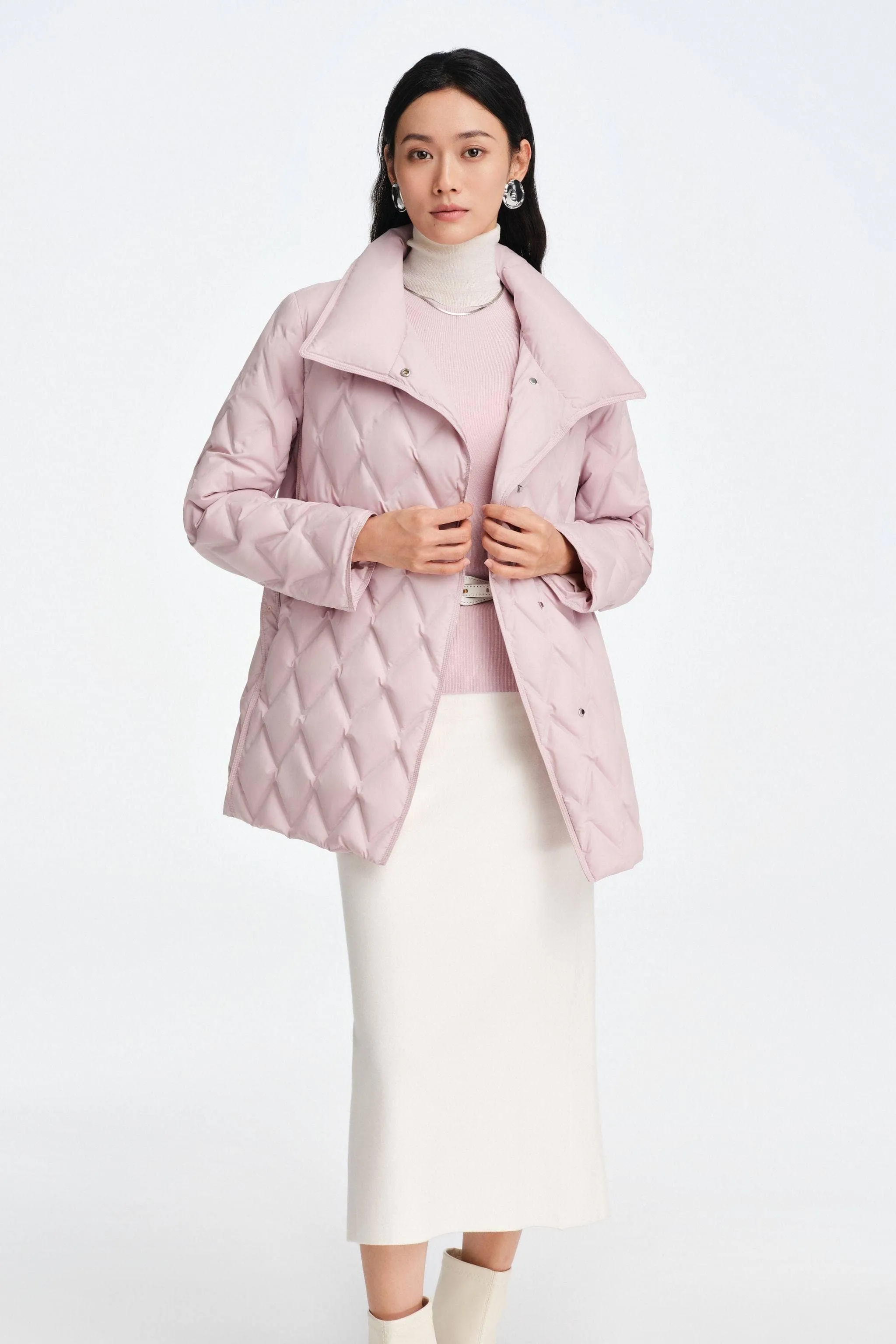 Women's Goose Down Business Jacket With Belt sold by Bosideng product image thumbnail 2