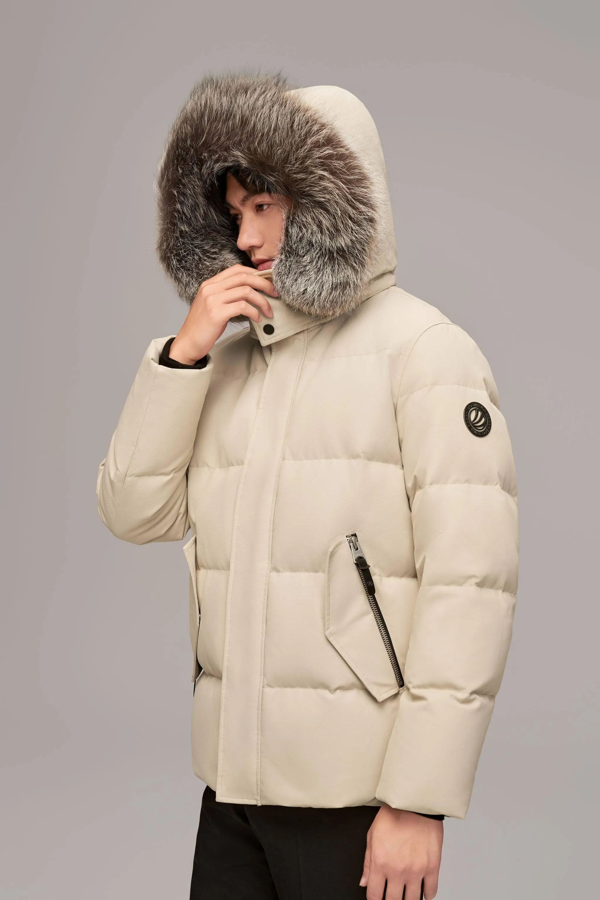 Premium Business Men's Goose Down Jacket With Hood sold by Bosideng product image thumbnail 3