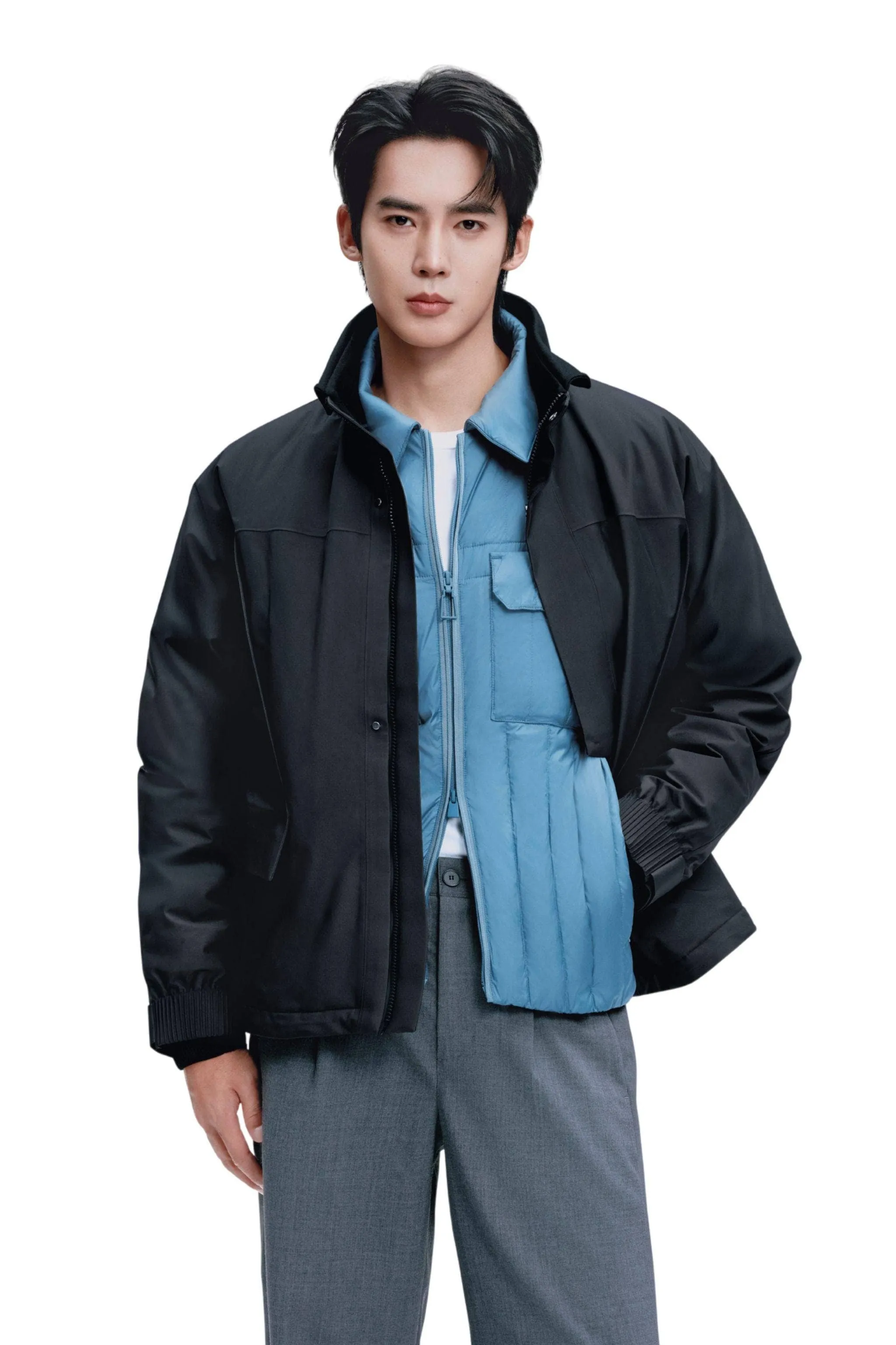 AREAL Men's Goose Down Shacket 913 sold by Bosideng product image thumbnail 2