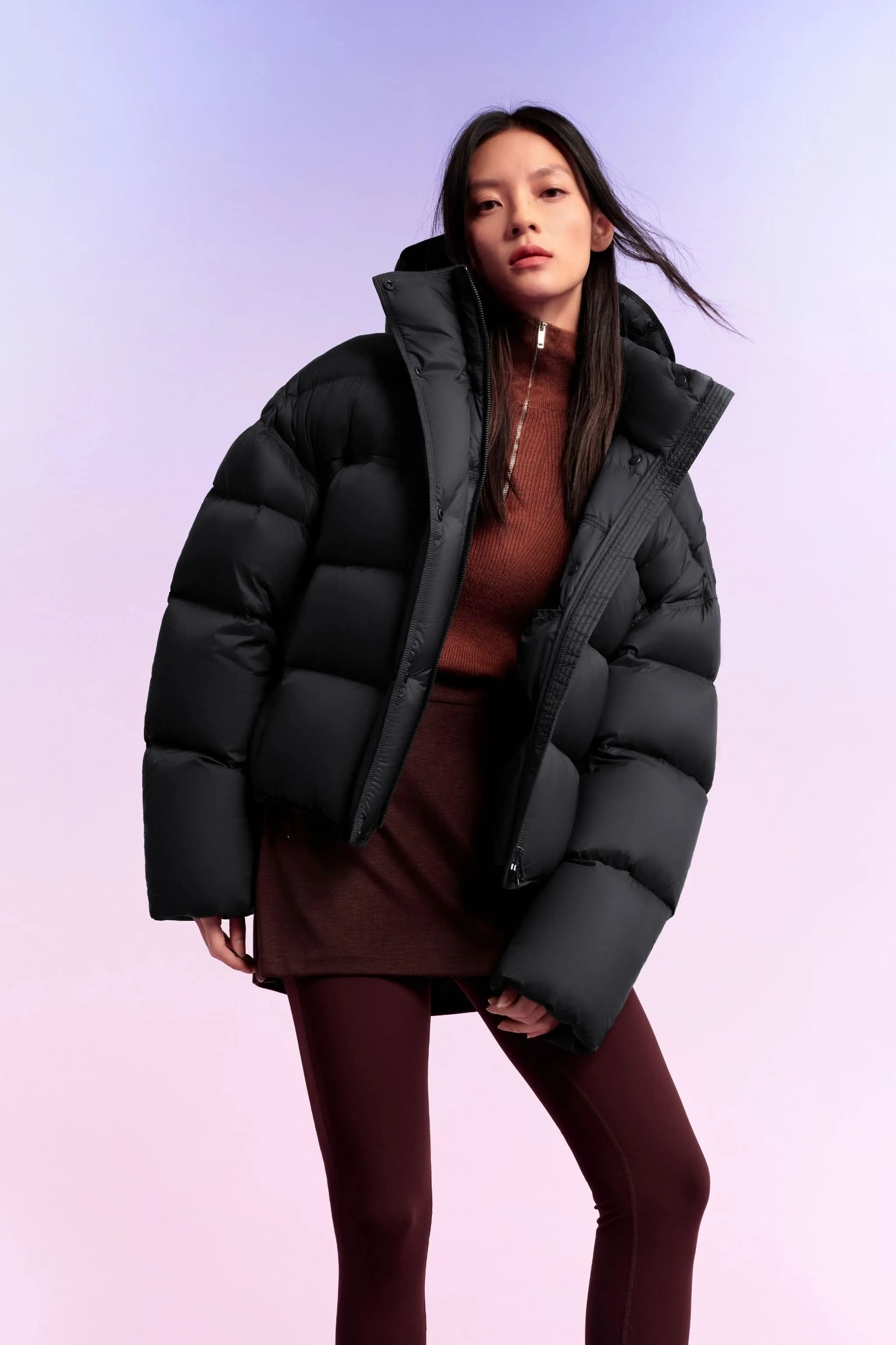 Women's Innovative Down Puffer With Hood 102 sold by Bosideng