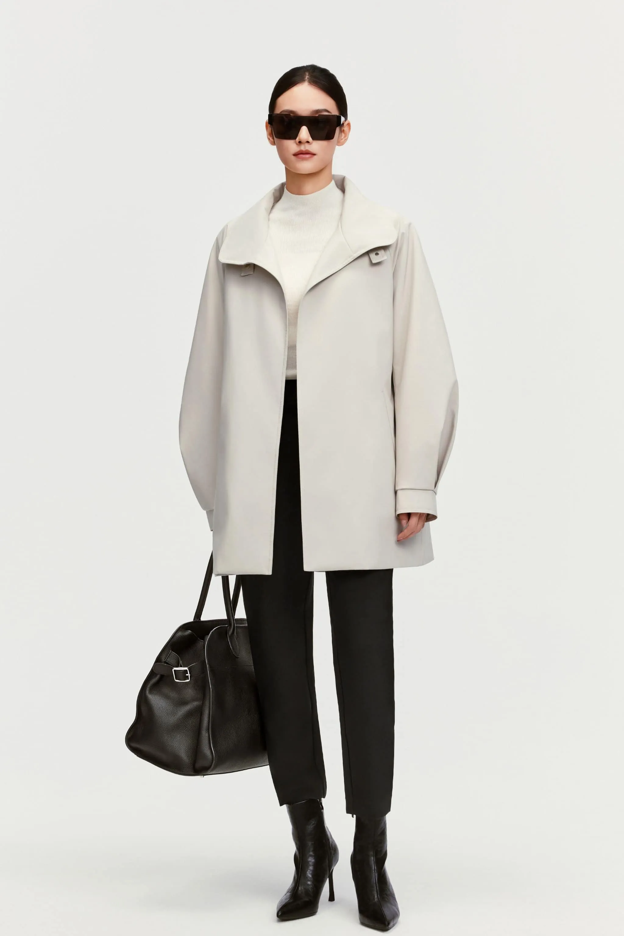 Women's Short Belted Goose Down Trench 202 sold by Bosideng product image thumbnail 5