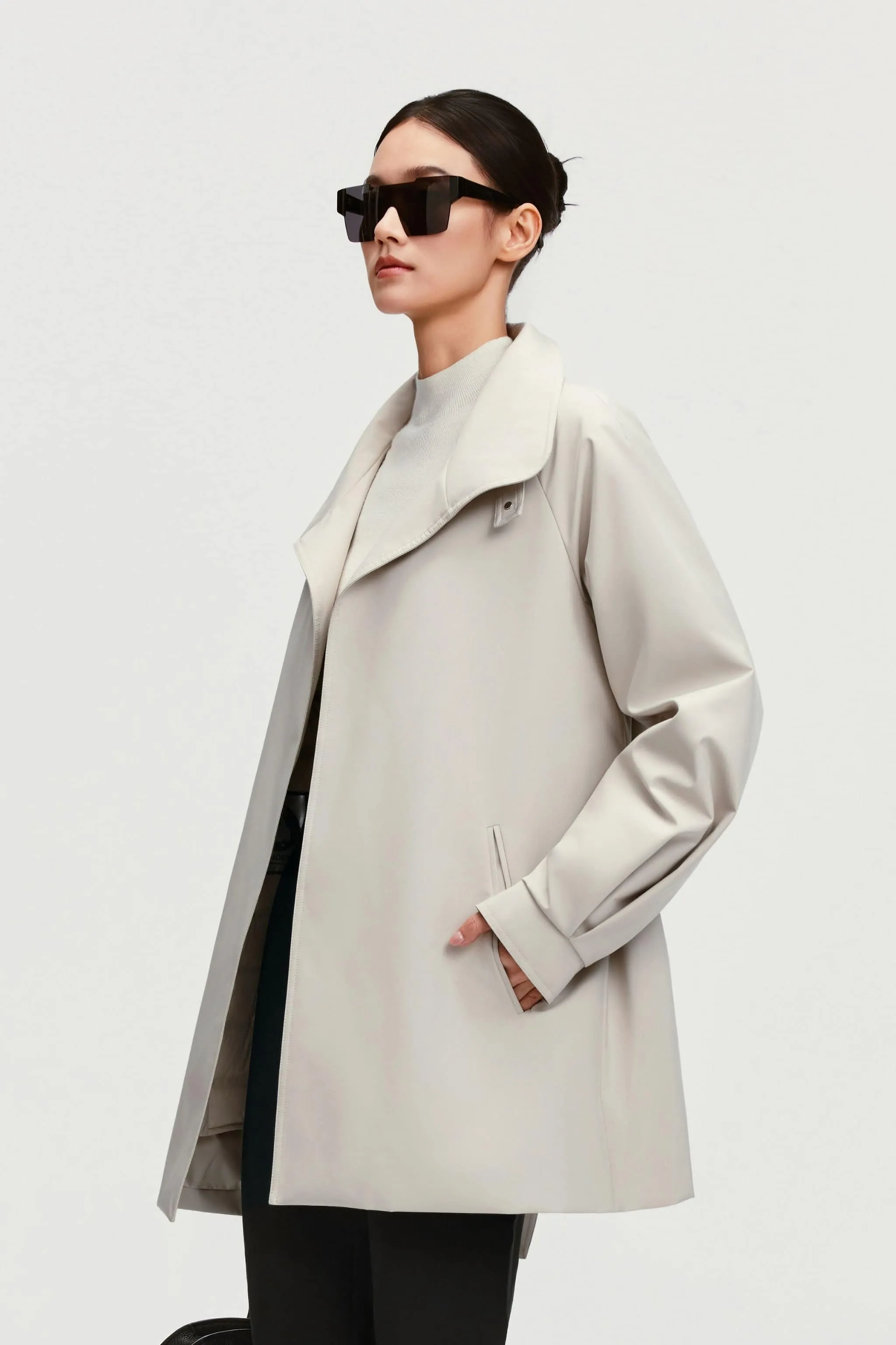 Women's Short Belted Goose Down Trench 202 sold by Bosideng product image thumbnail 2