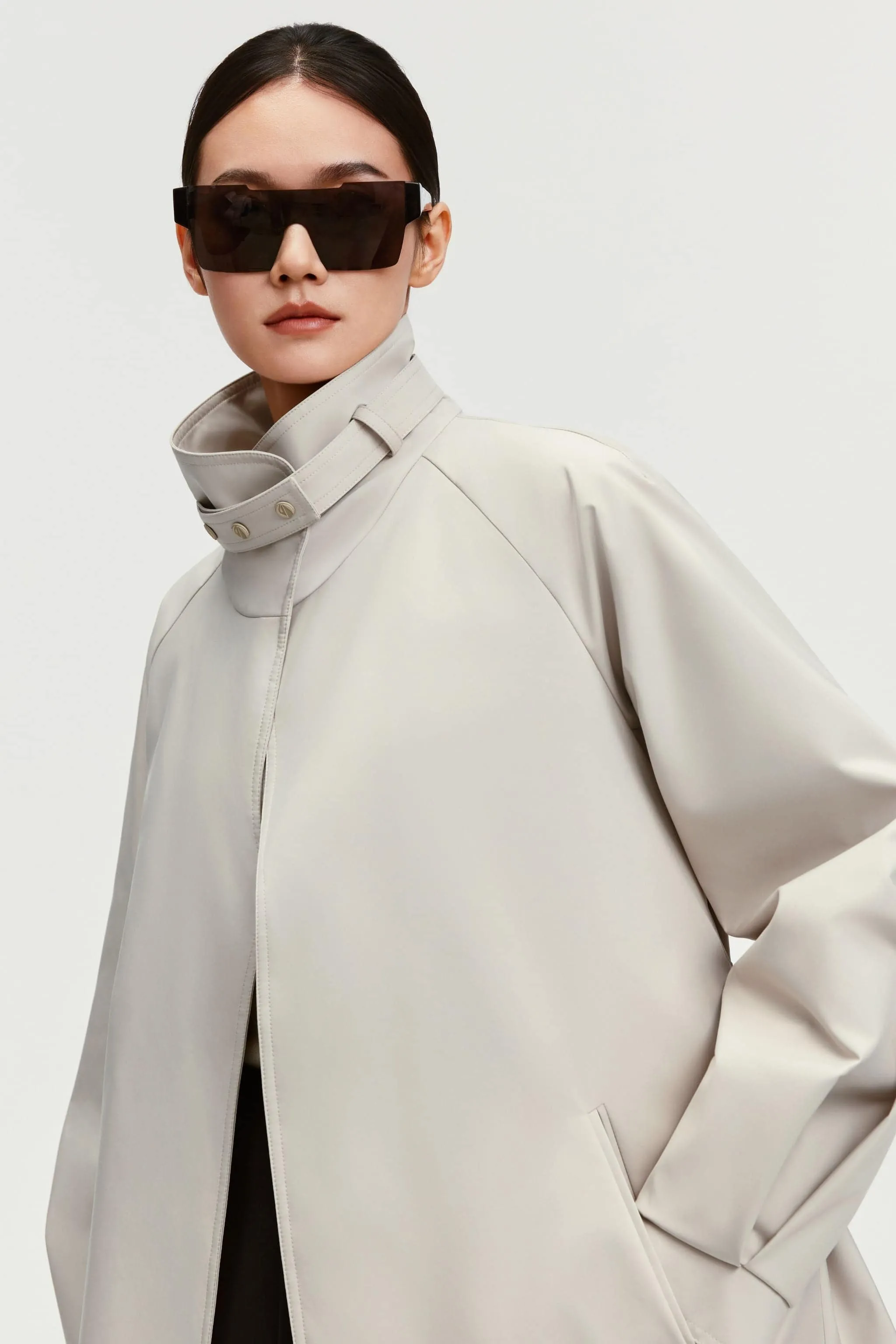 Women's Short Belted Goose Down Trench 202 sold by Bosideng product image thumbnail 4