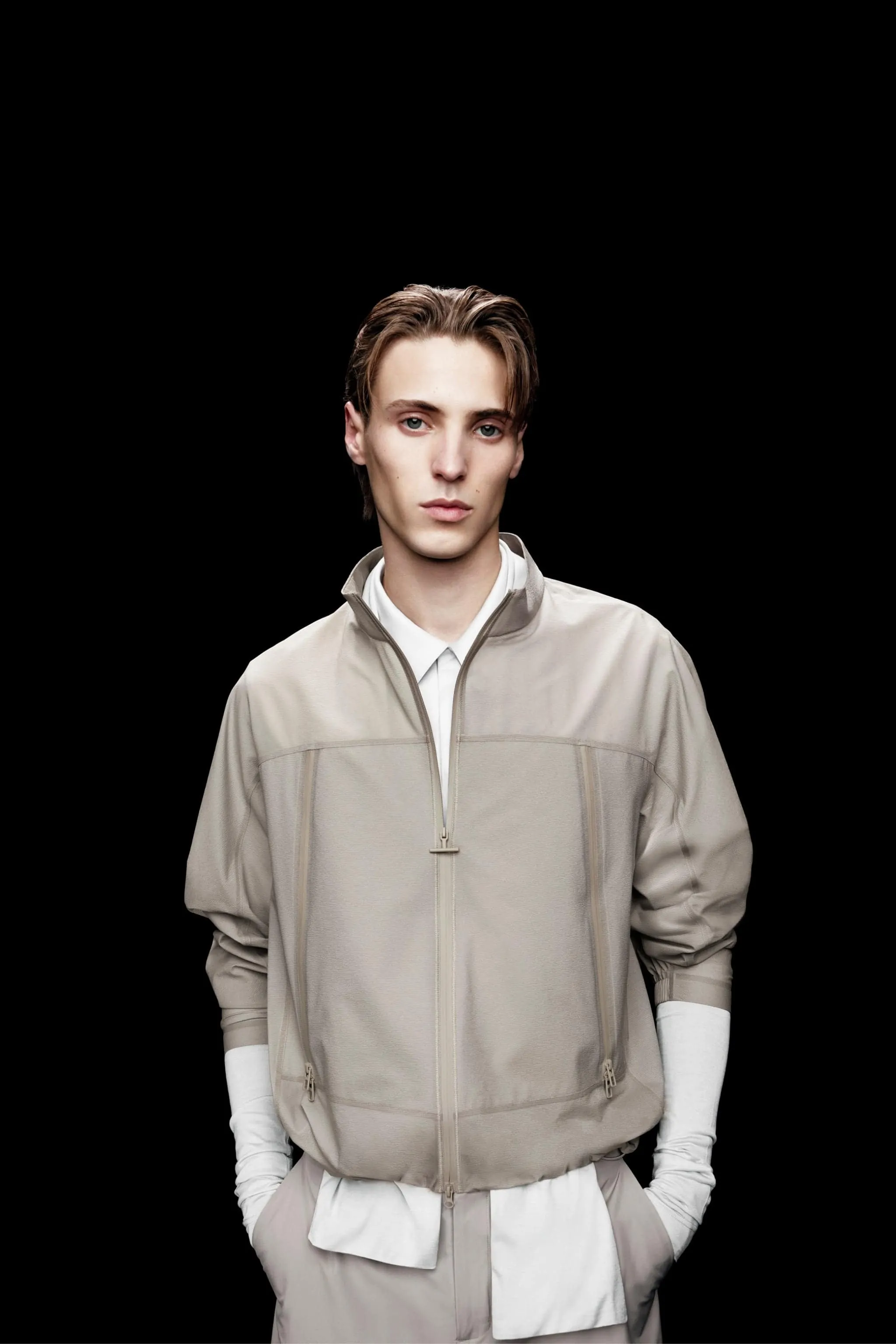 AREAL Men's Stand Collar Bomber Jacket 921 sold by Bosideng product image thumbnail 3