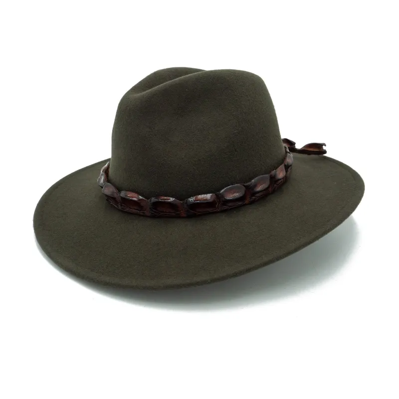 Carpentaria Wool Felt Croc Hat sold by Kakadu