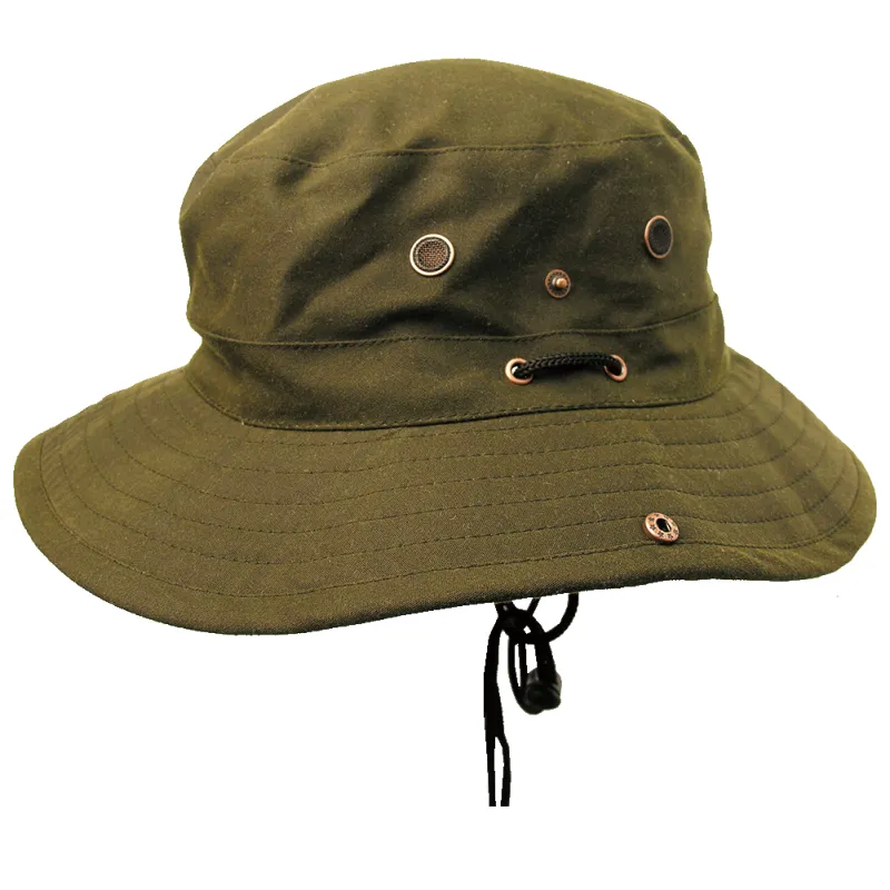 Dalston Bucket Hat in Olive sold by Kakadu