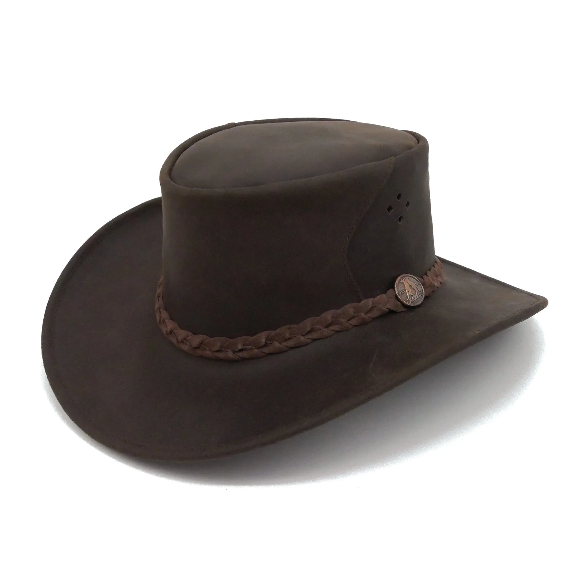 Albury Leather Hat sold by Kakadu