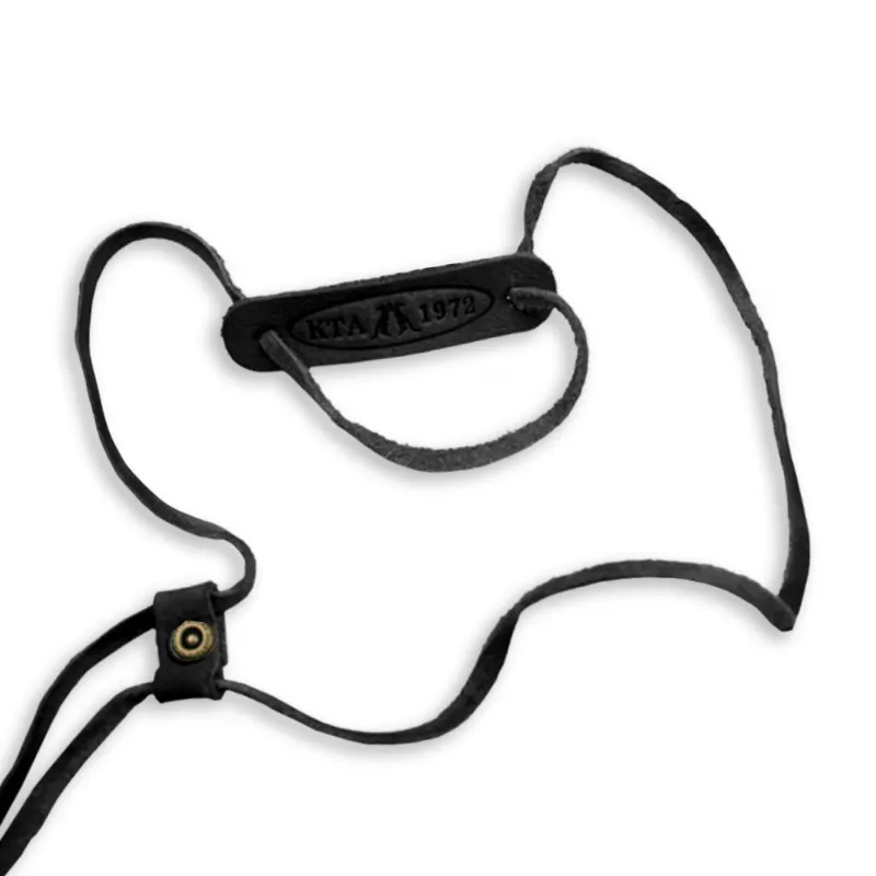 Leather Chinstrap in Black sold by Kakadu