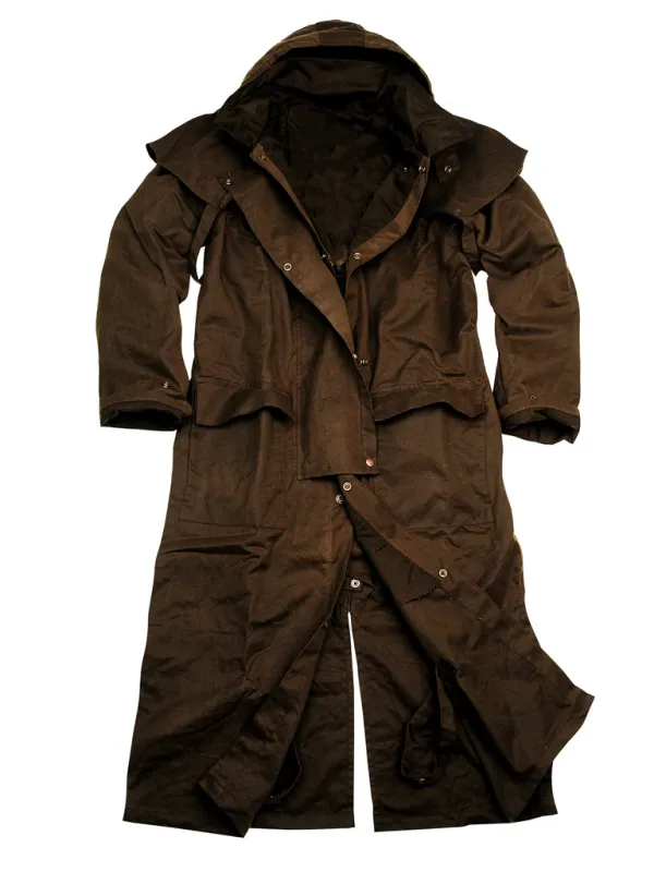 Hooded Storm Coat in Brown sold by Kakadu
