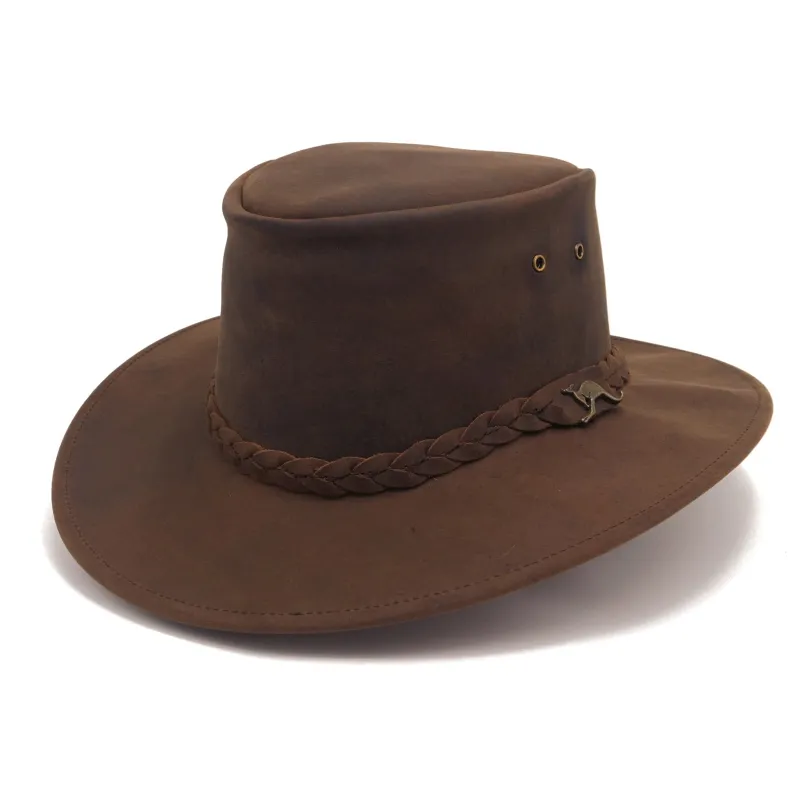 Nullarbor Hat in Tobacco made by Kakadu