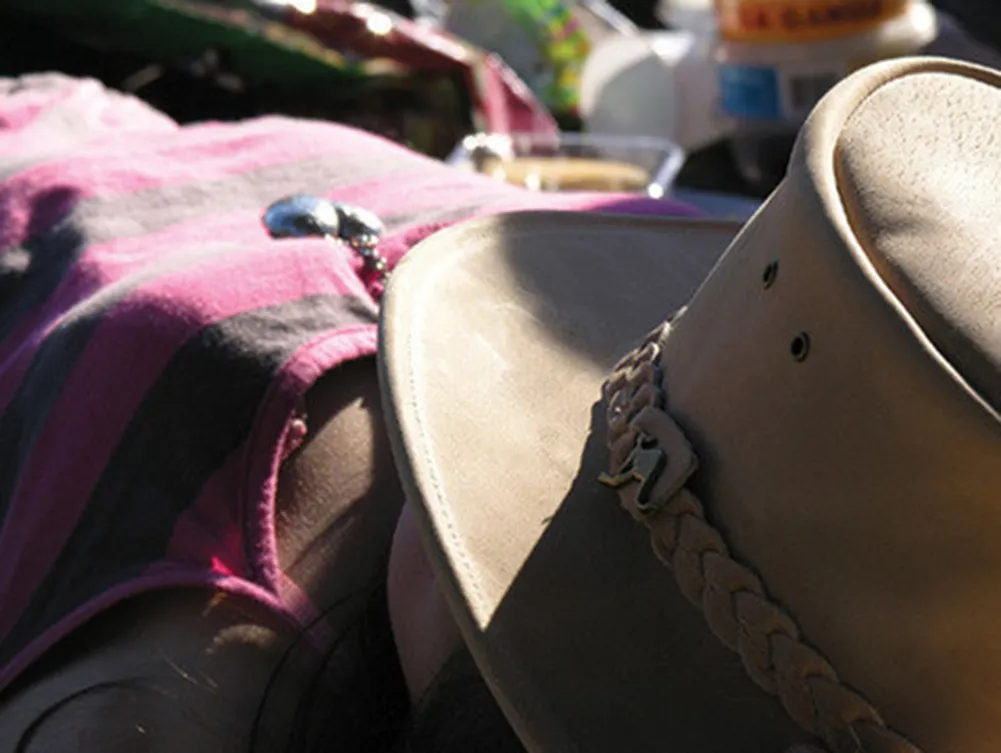 Nullarbor Leather hat in Bone sold by Kakadu product image thumbnail 2