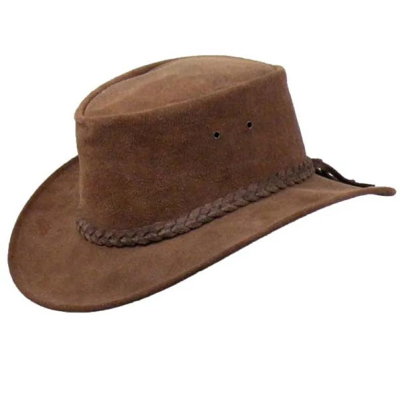 Colonial Hat in Mahogany Suede made by Kakadu