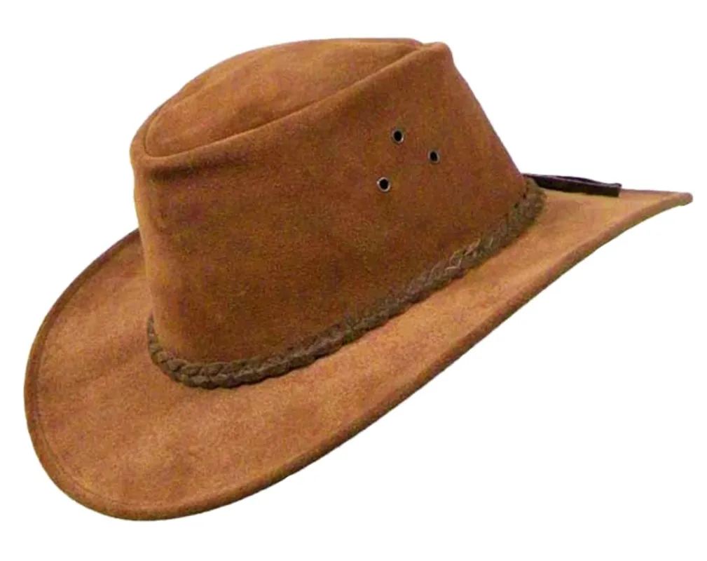 Echuca Suede Hat in Rust sold by Kakadu