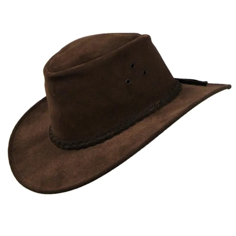 Echuca Suede Hat in Brown sold by Kakadu