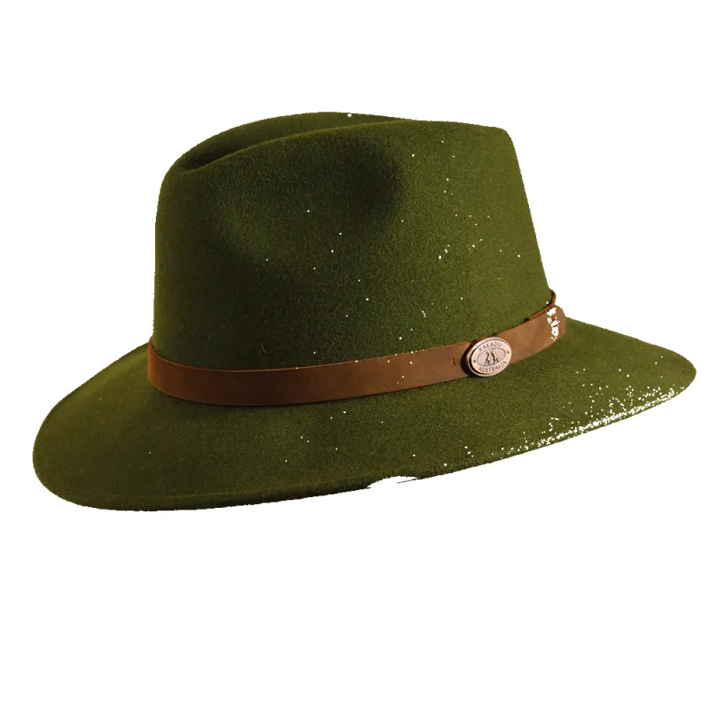 Clancy Wool Felt Hat In Loden Green sold by Kakadu